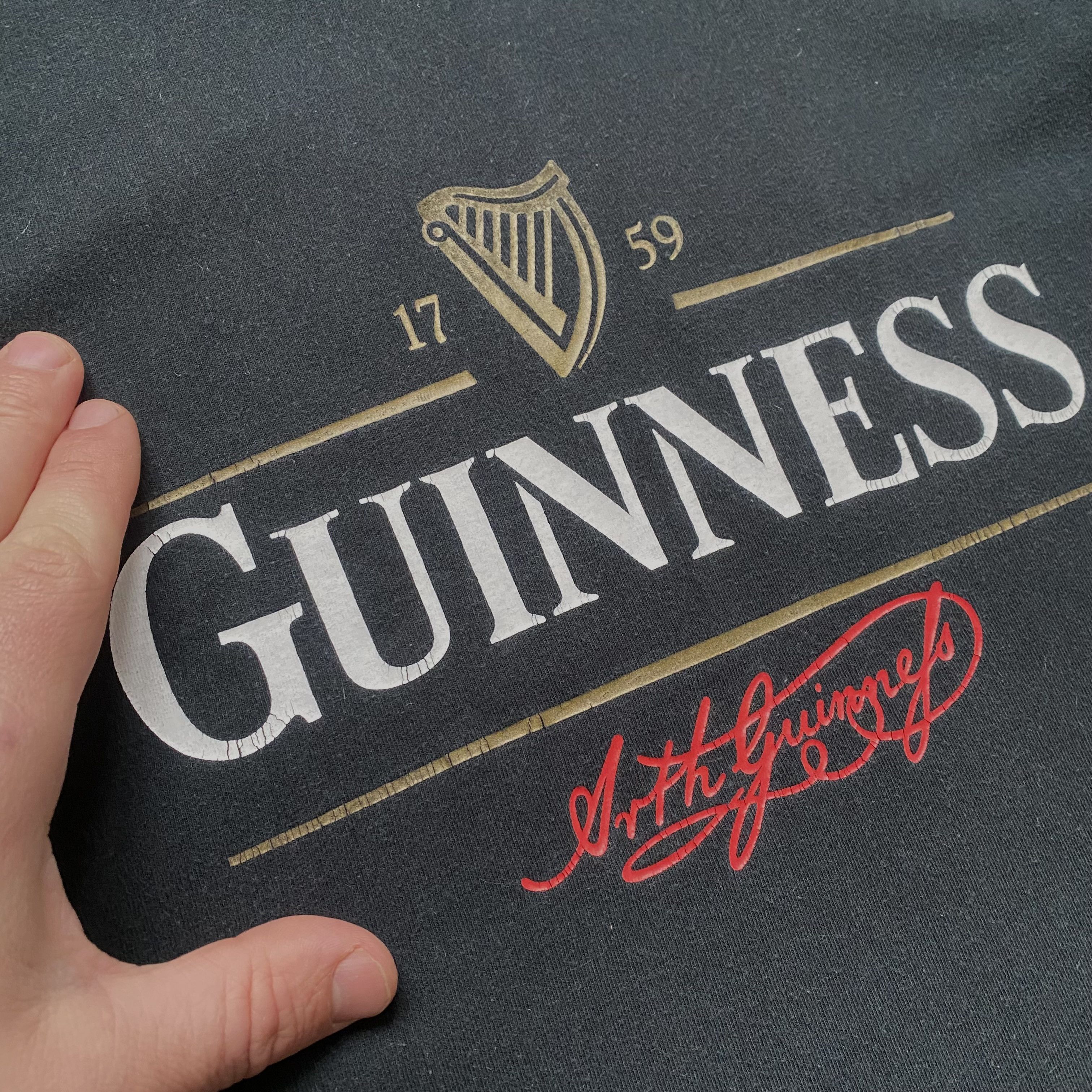 Budweiser 🍺 Vintage 90s Beer Guinness Logo Tee drink heineken Bud Size US M / EU 48-50 / 2 - 6 Thumbnail