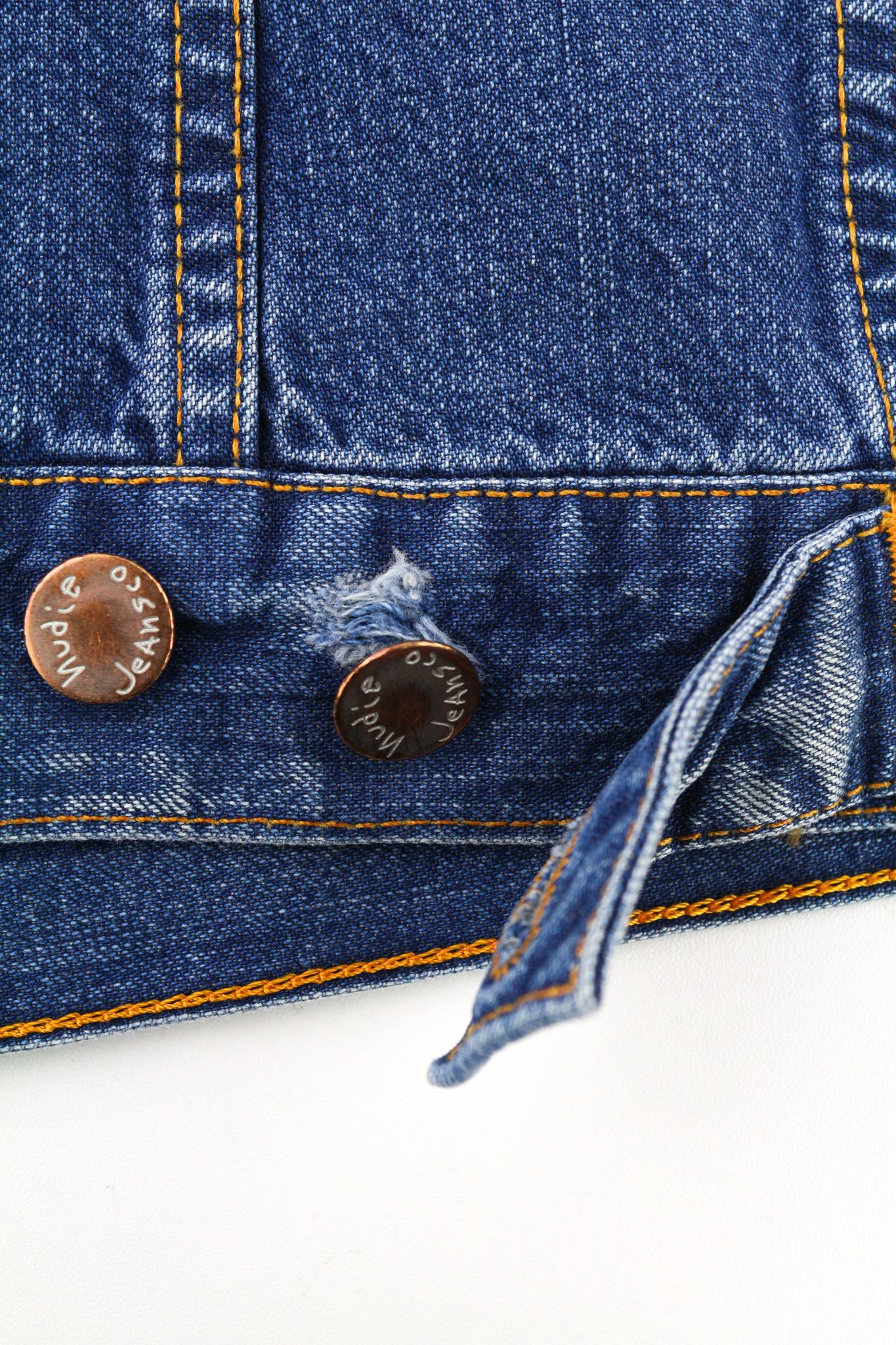 Nudie Jeans TERRY WORN IN S Blue Cotton Denim Wash Jacket 80775 Size US S / EU 44-46 / 1 - 8 Thumbnail