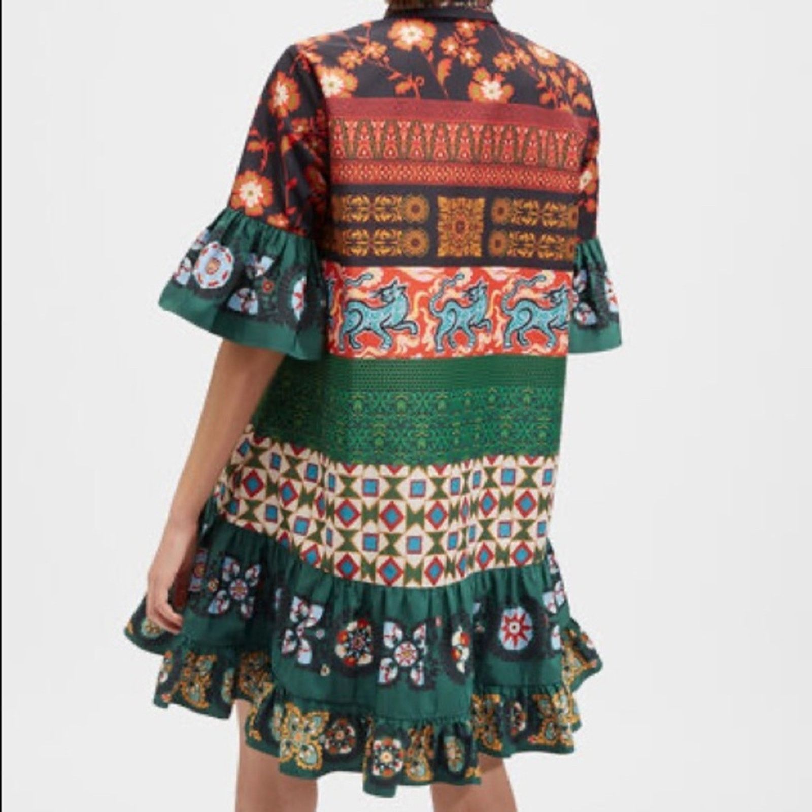 La DoubleJ NWOT LA DOUBLE J CHOUX Patchwork Mini DRESS XXS Size XXS / US 00 / IT 34 - 4 Thumbnail