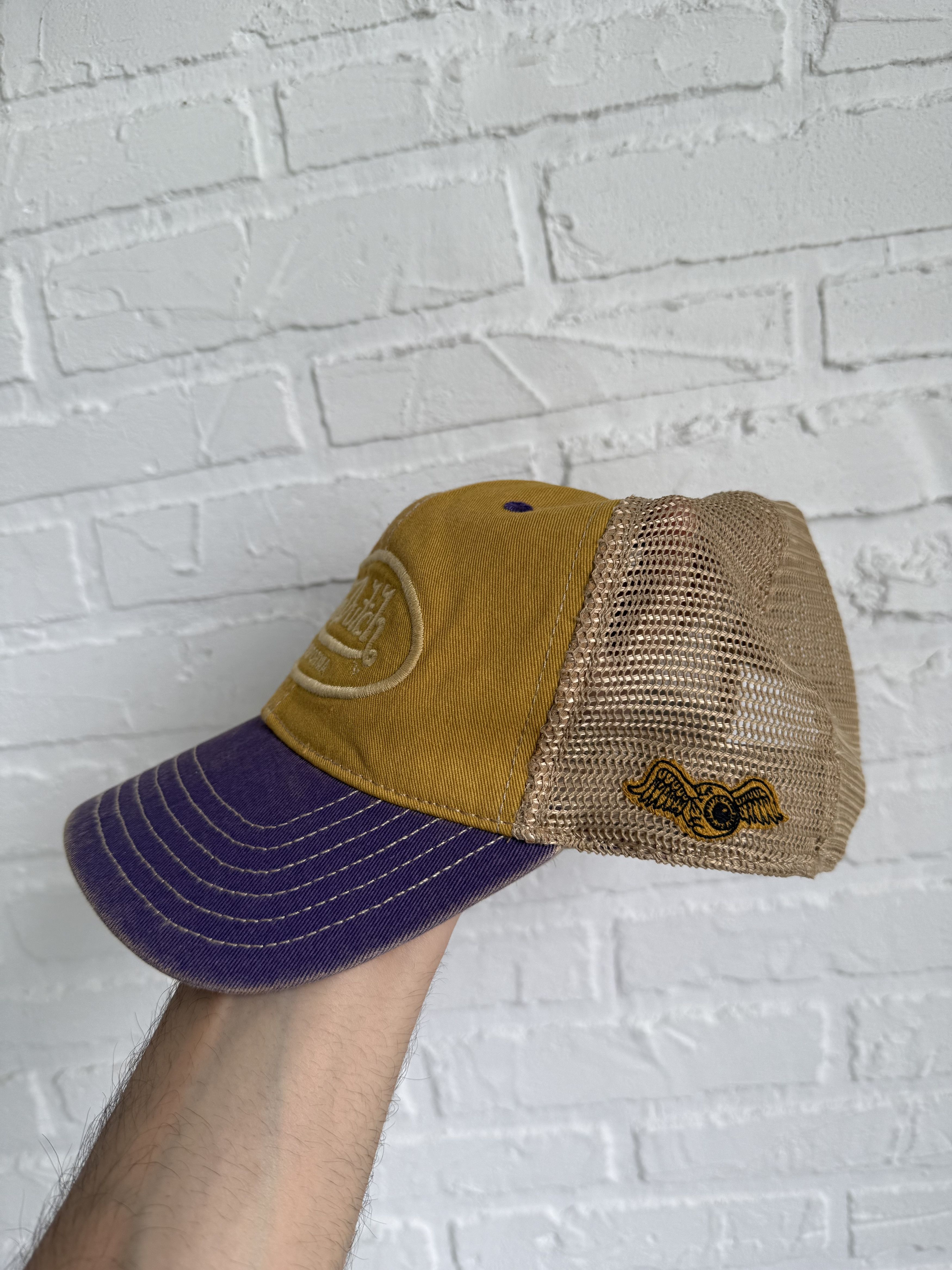 Von Dutch Von Dutch California mac4 yellow purple cap y2k Size ONE SIZE - 2 Thumbnail