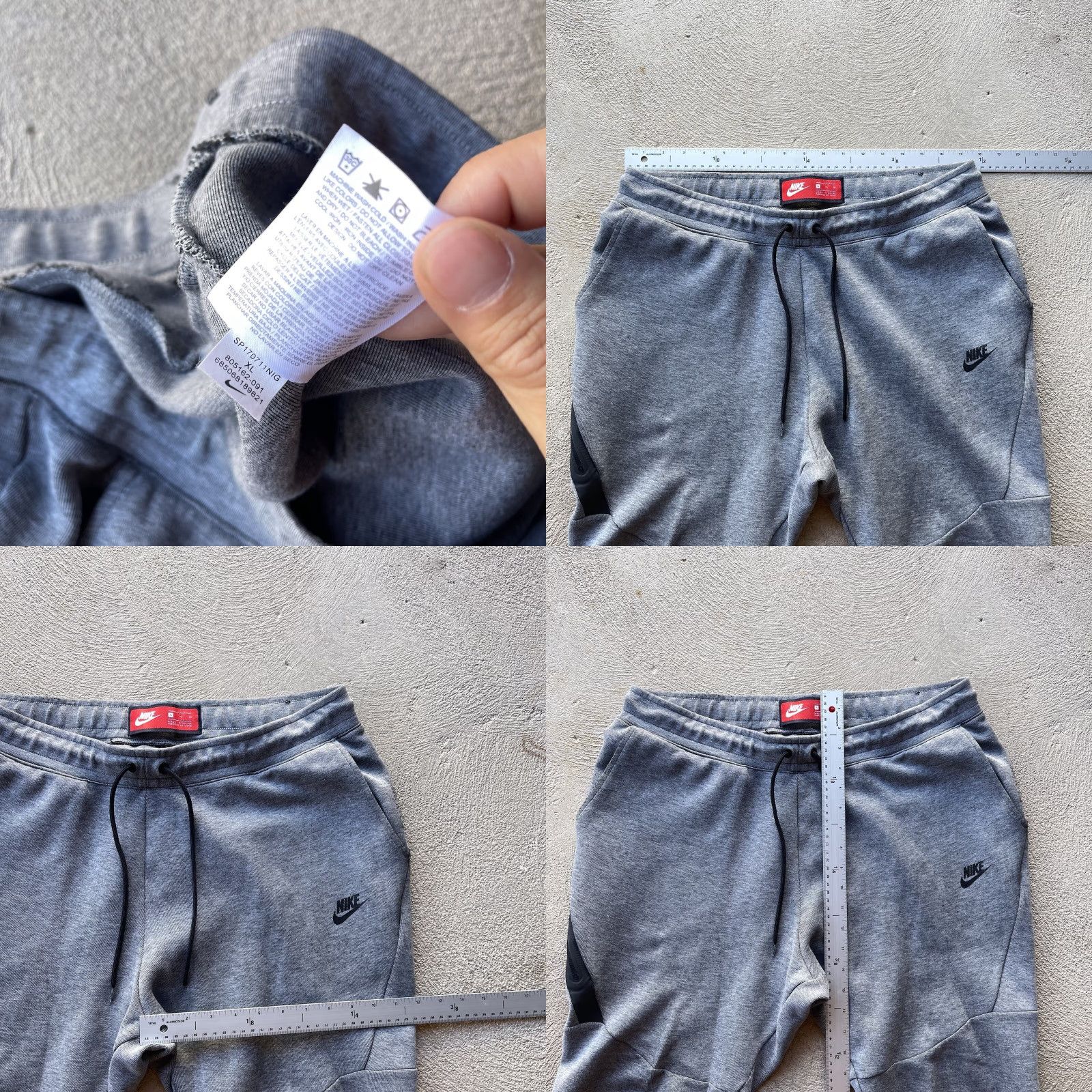 Nike Nike Pants Mens XL Gray Tech Fleece Jogger Sweat Performance Stretch Basic Gym Size US 36 / EU 52 - 8 Thumbnail