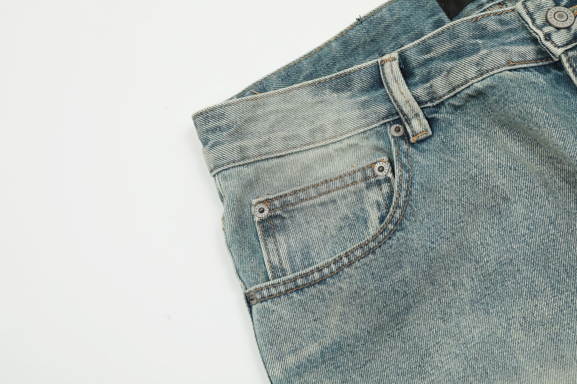 Japanese Brand × Jean American loose straight ink-splashed casual flared jeans Size US 32 / EU 48 - 5 Thumbnail