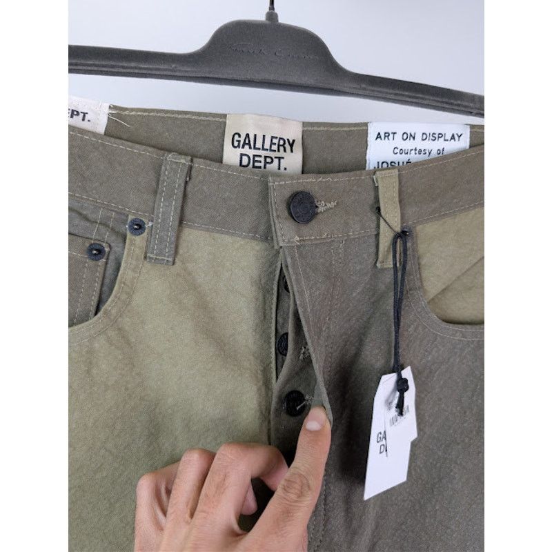 Gallery Dept. o1rshd1 Ventura Straight-Leg Denim Jeans in Army Size US 36 / EU 52 - 7 Thumbnail
