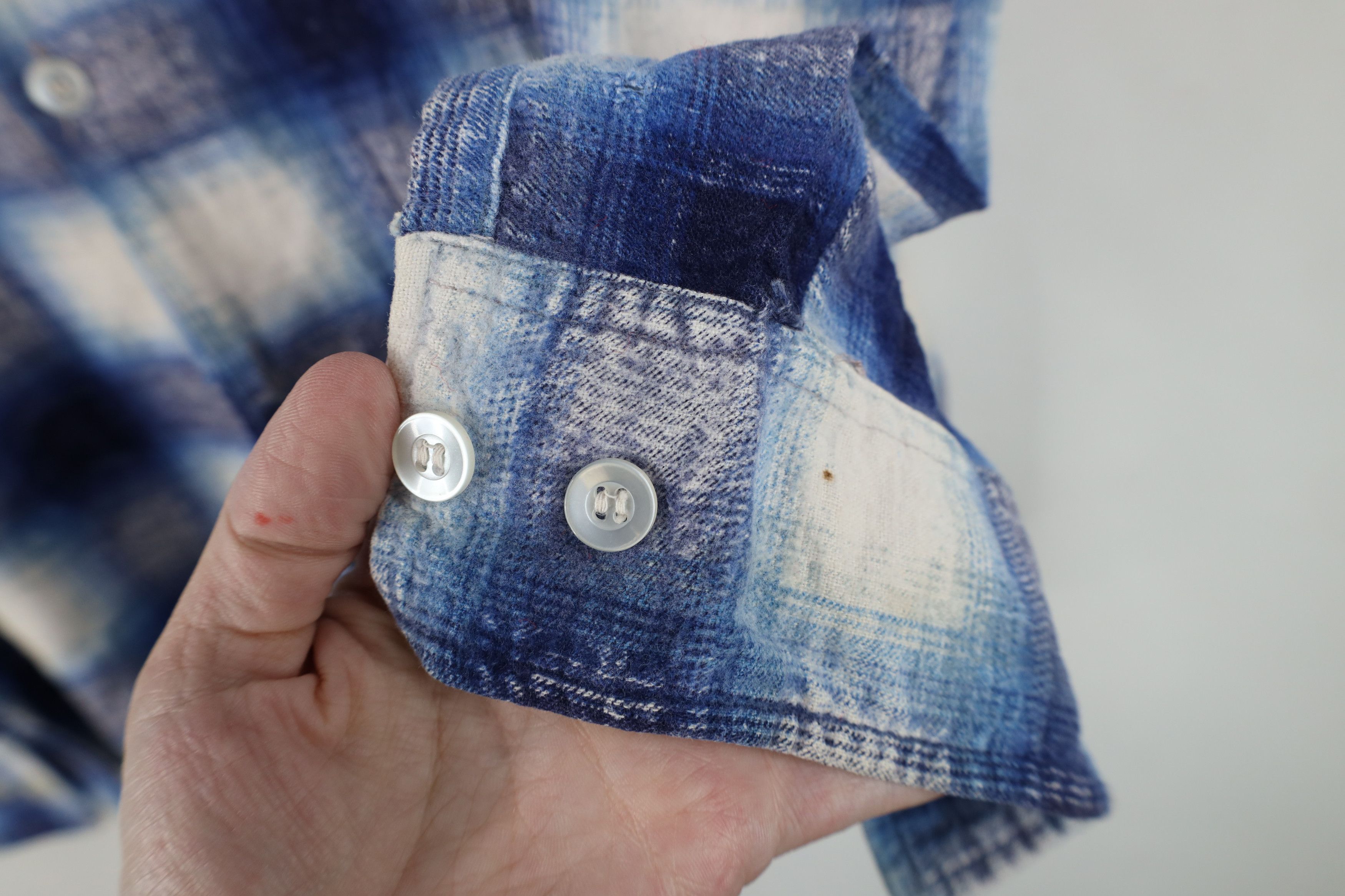 Vintage Vintage 70s Streetwear Flannel Camp Collar Button Shirt Size US S / EU 44-46 / 1 - 5 Thumbnail