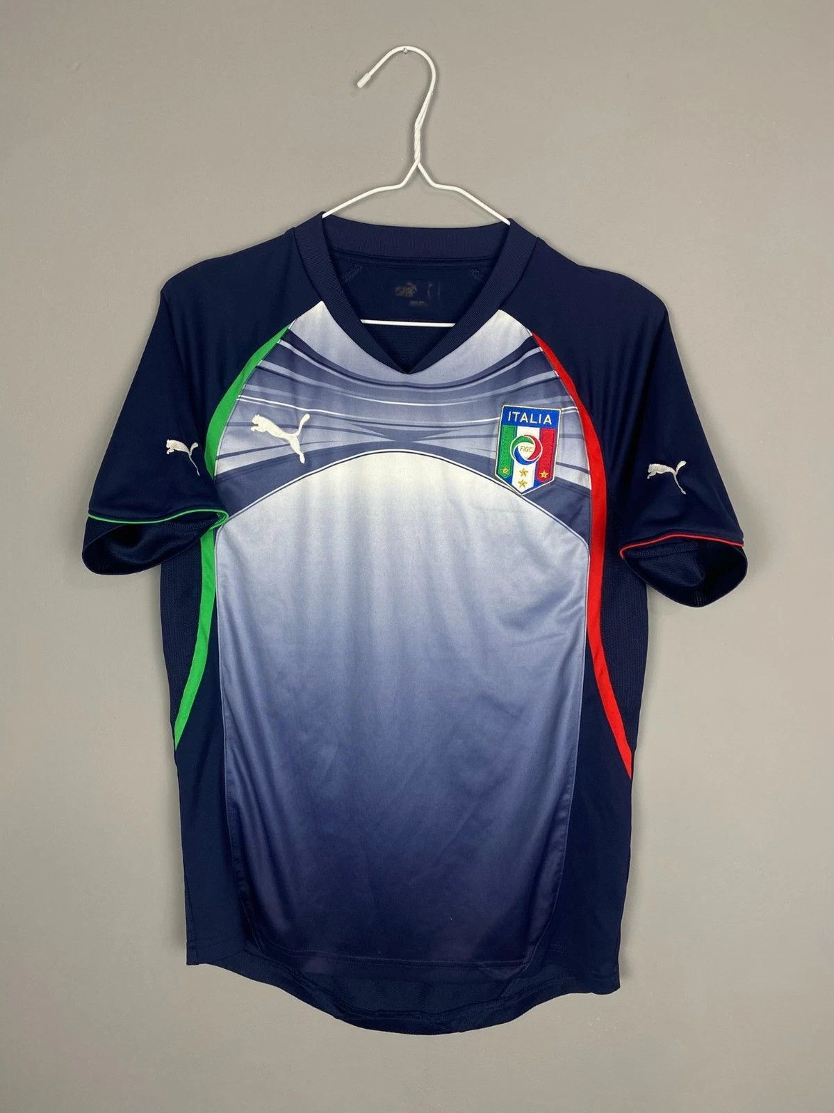 Puma Italy 2011 Training Shirt World Cup Italia Soccer Jersey Size US XS / EU 42 / 0 - 1 Thumbnail