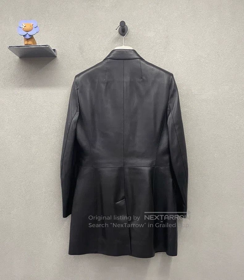 Hermes Hermes Solid color leather jacket suit Size XS / US 0-2 / IT 36-38 - 2 Thumbnail