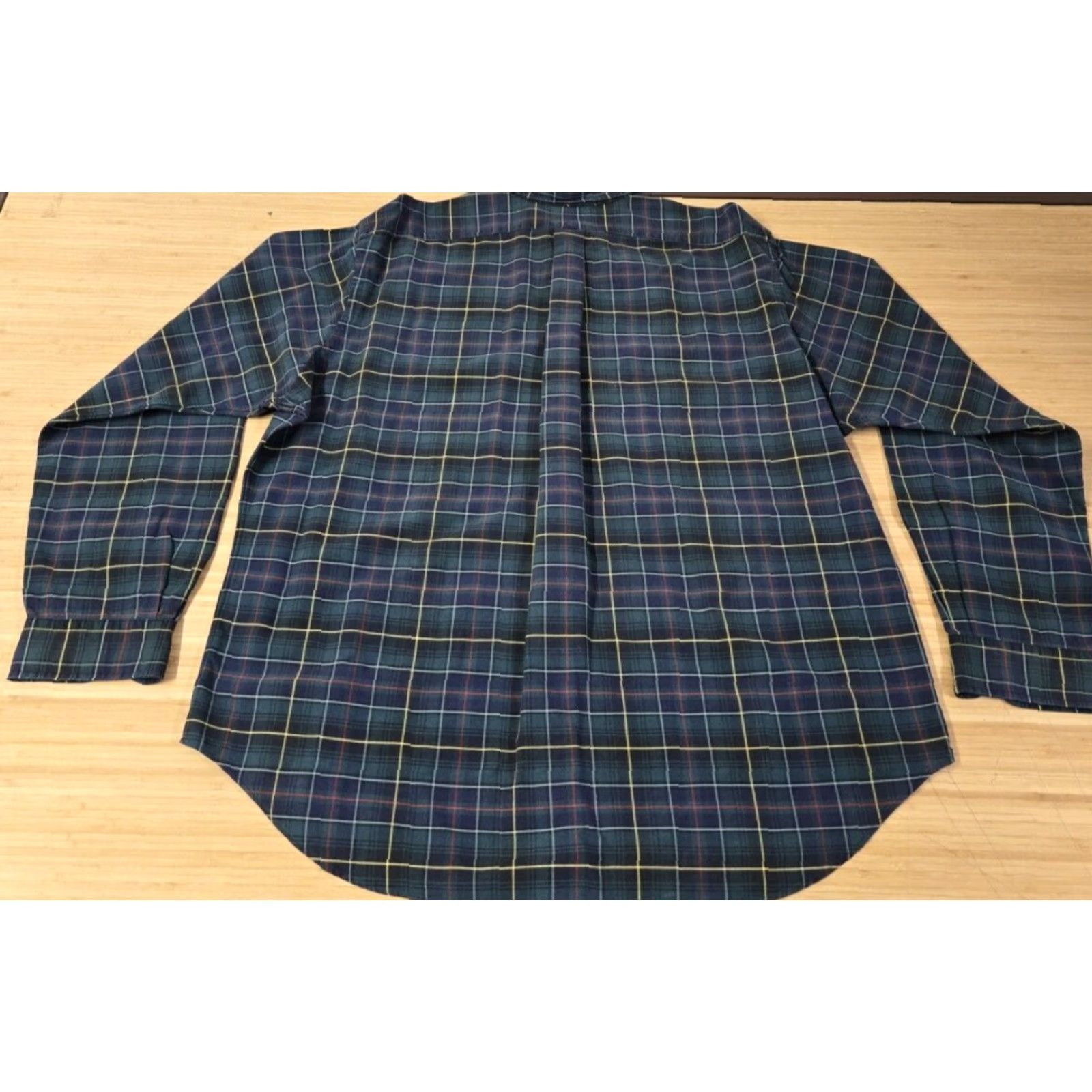 Polo Ralph Lauren Ralph Lauren Shirt 2XL Green Plaid Cotton Long Sleeve Button-Down Polo Pony Mens Size US XXL / EU 58 / 5 - 7 Thumbnail