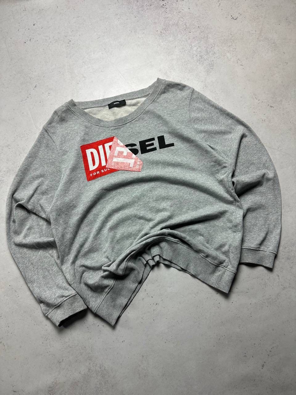 Diesel × Vintage Vintage Diesel Big Logo Boxy Sweatshirt M Size US M / EU 48-50 / 2 - 7 Thumbnail