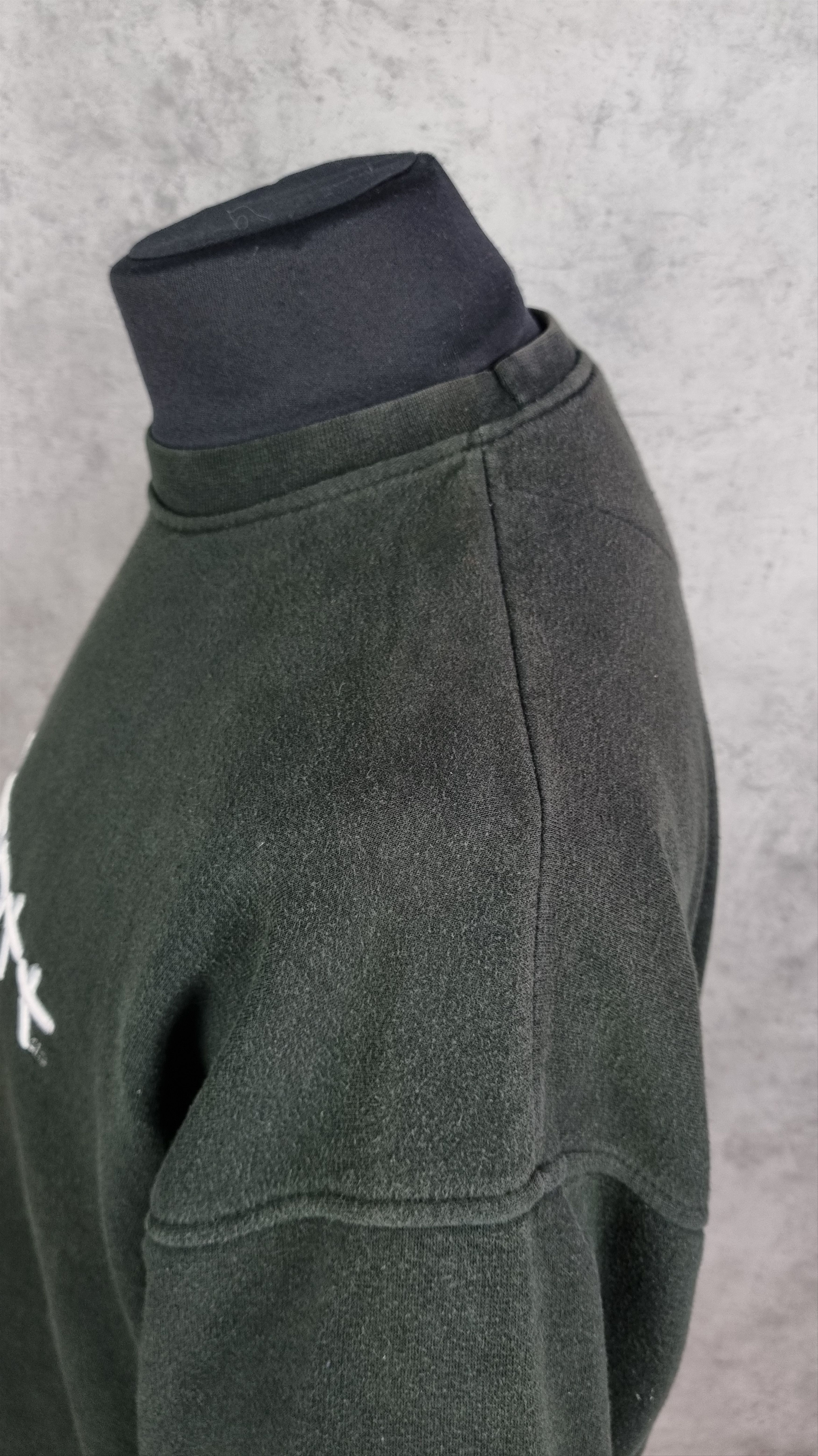 Vintage Faded Destroyed Sweatshirt with Embroidered Logo Size US XXL / EU 58 / 5 - 12 Thumbnail