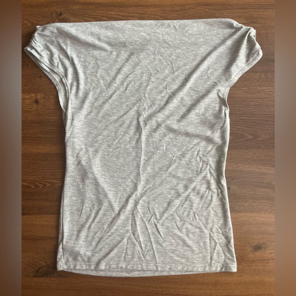 Michael Kors Michael Kors Gray Women's Shirt - Cowl Neck Size L / US 10 / IT 46 - 5 Thumbnail