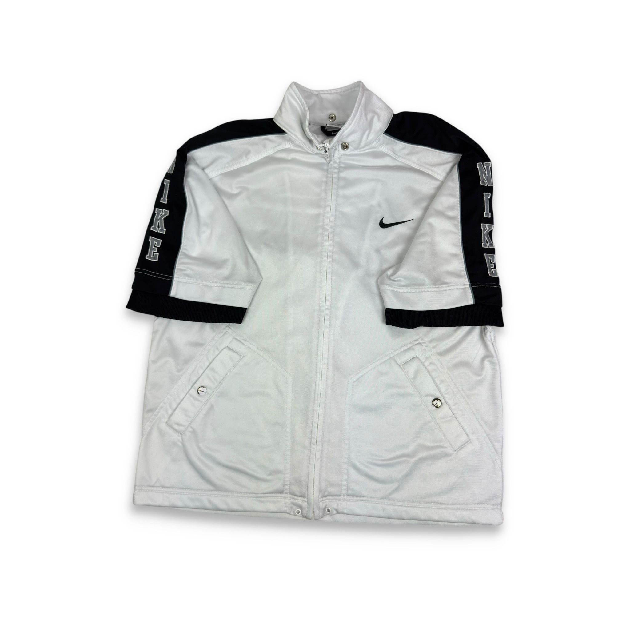 Nike Nike Men's White Black Solo Swoosh Full Zip Tracksuit Medium Size US M / EU 48-50 / 2 - 3 Thumbnail