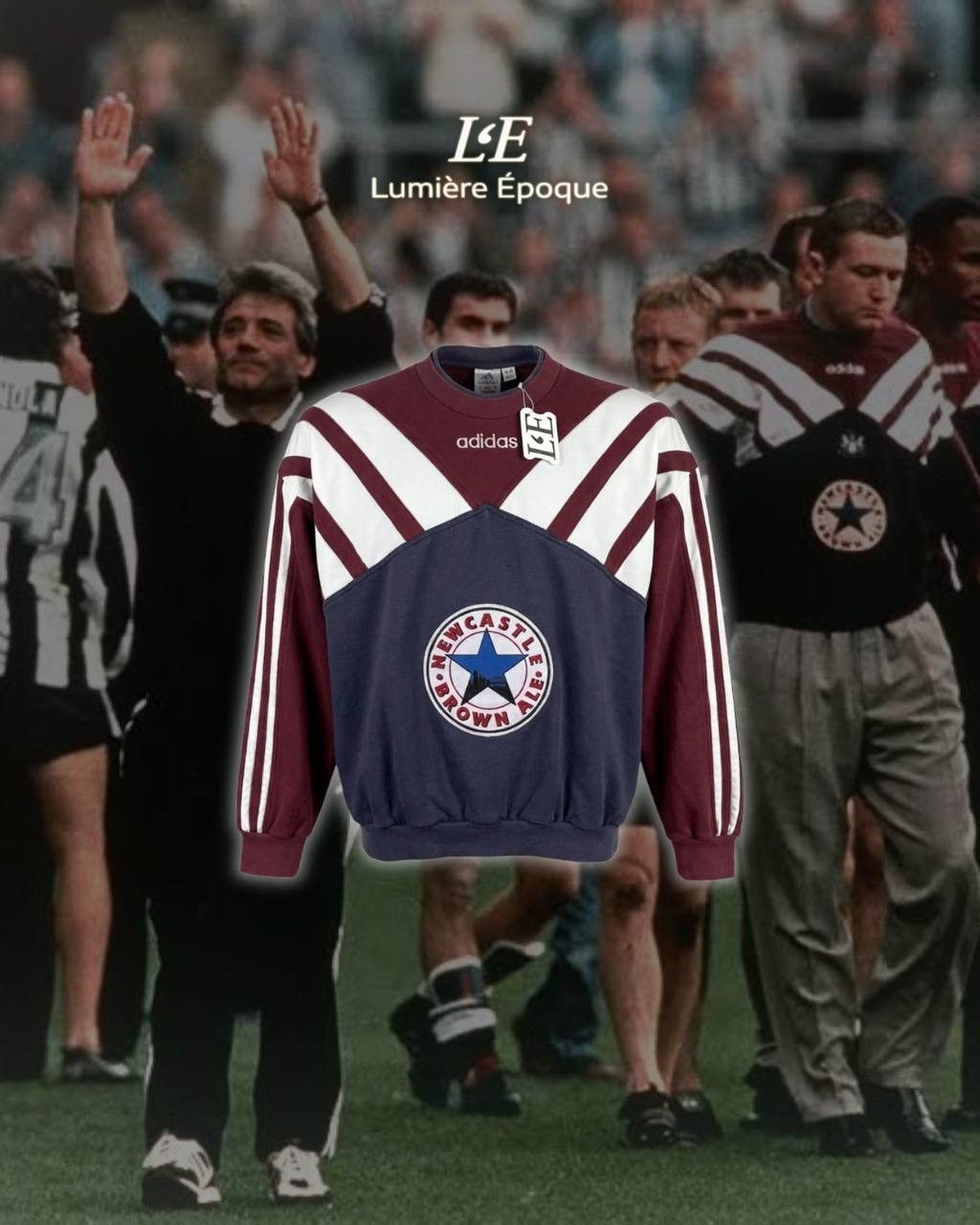 Adidas Vintage Newcastle United Adidas Sweatshirt 1995- 1996 Size M Size US M / EU 48-50 / 2 - 2 Thumbnail