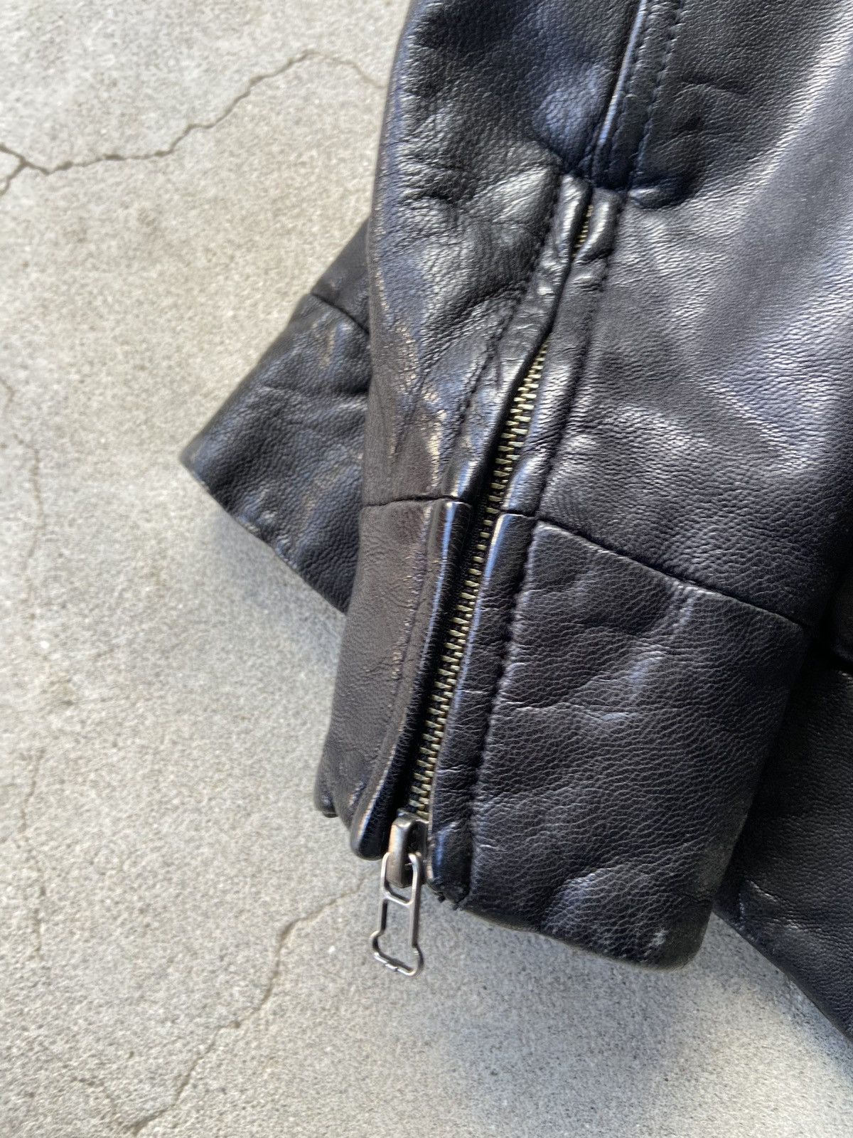 Morgan Homme MORGAN HOMME 00s ARCHIVE Y2K LEATHER ZIP BLOUSON Size US M / EU 48-50 / 2 - 11 Thumbnail