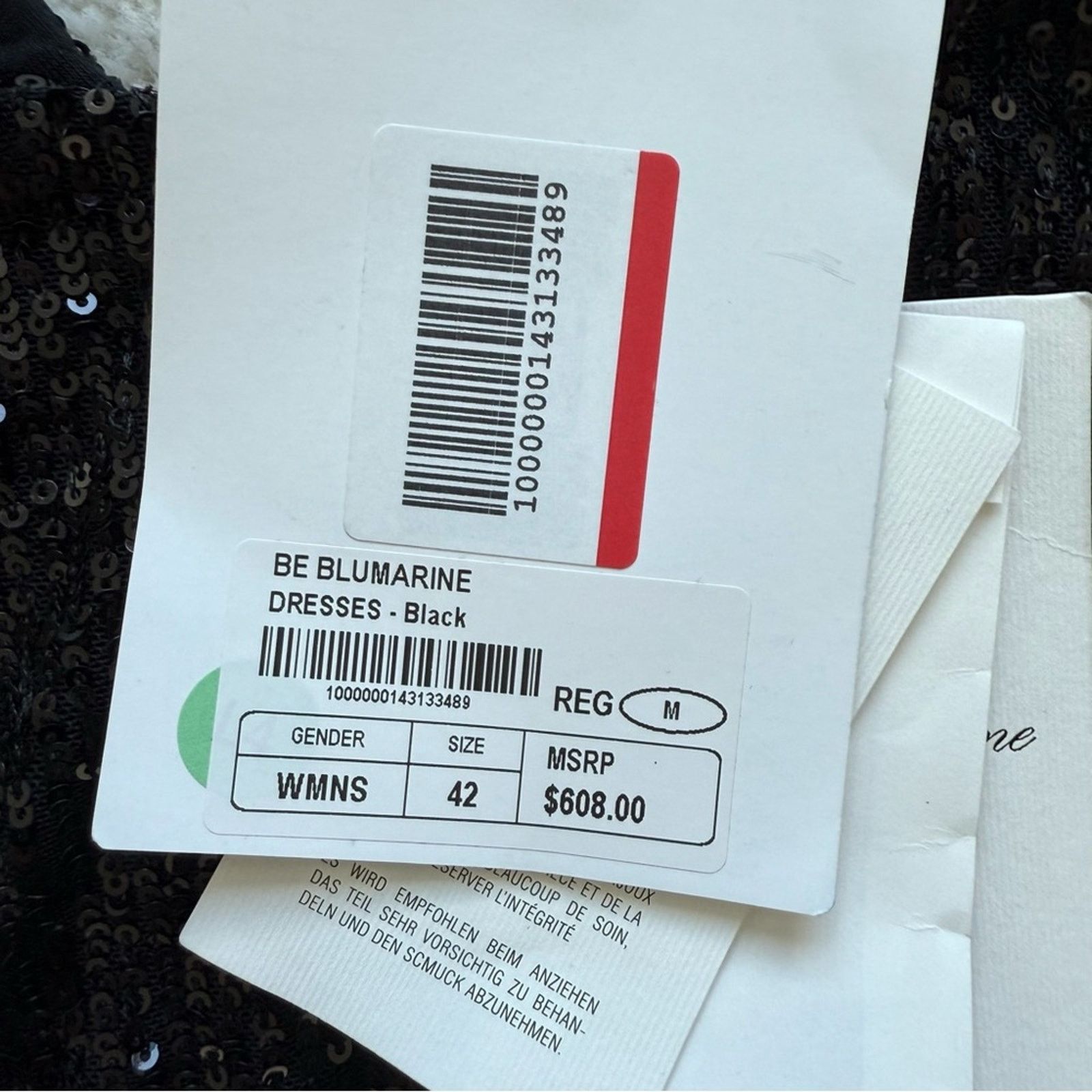 Blumarine NWT!!! Be Blumarine Black Sequins Dress, Size 6, MSRP. $608 Size M / US 6-8 / IT 42-44 - 5 Thumbnail