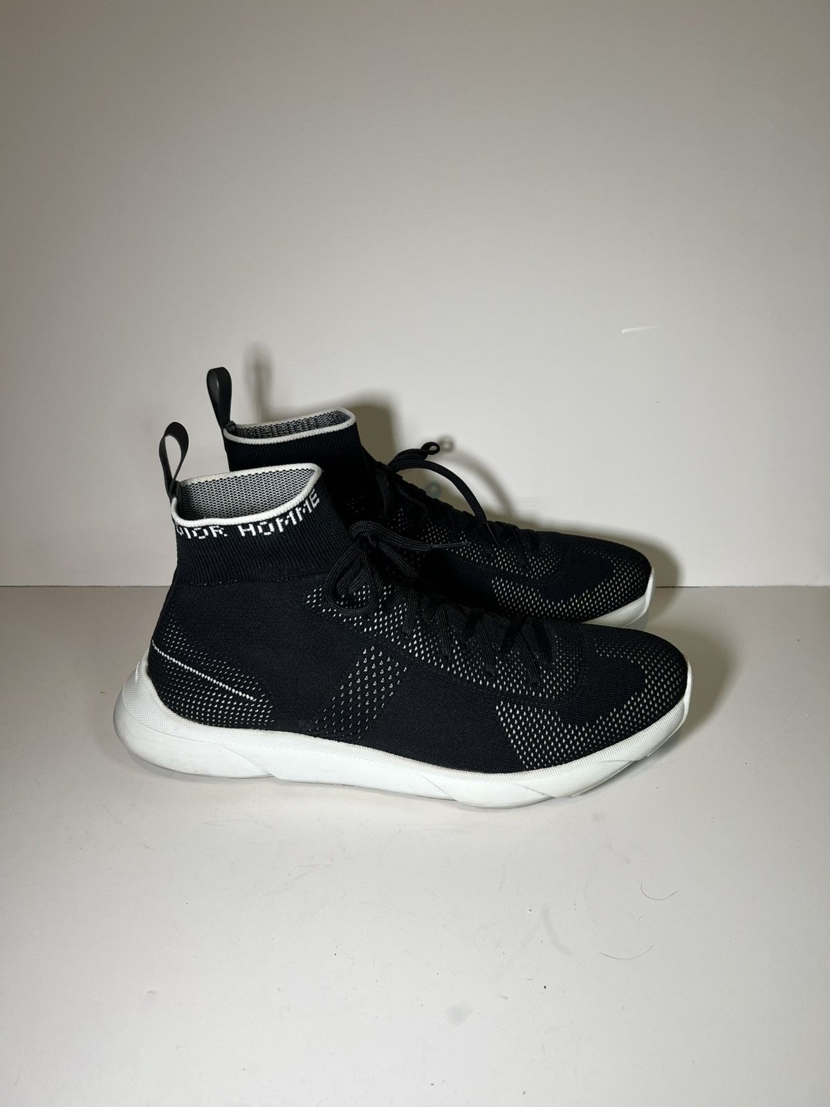 Dior Men Dior Homme B21 Sock high-top sneaker black knit fabric Size US 11 / EU 44 - 3 Thumbnail