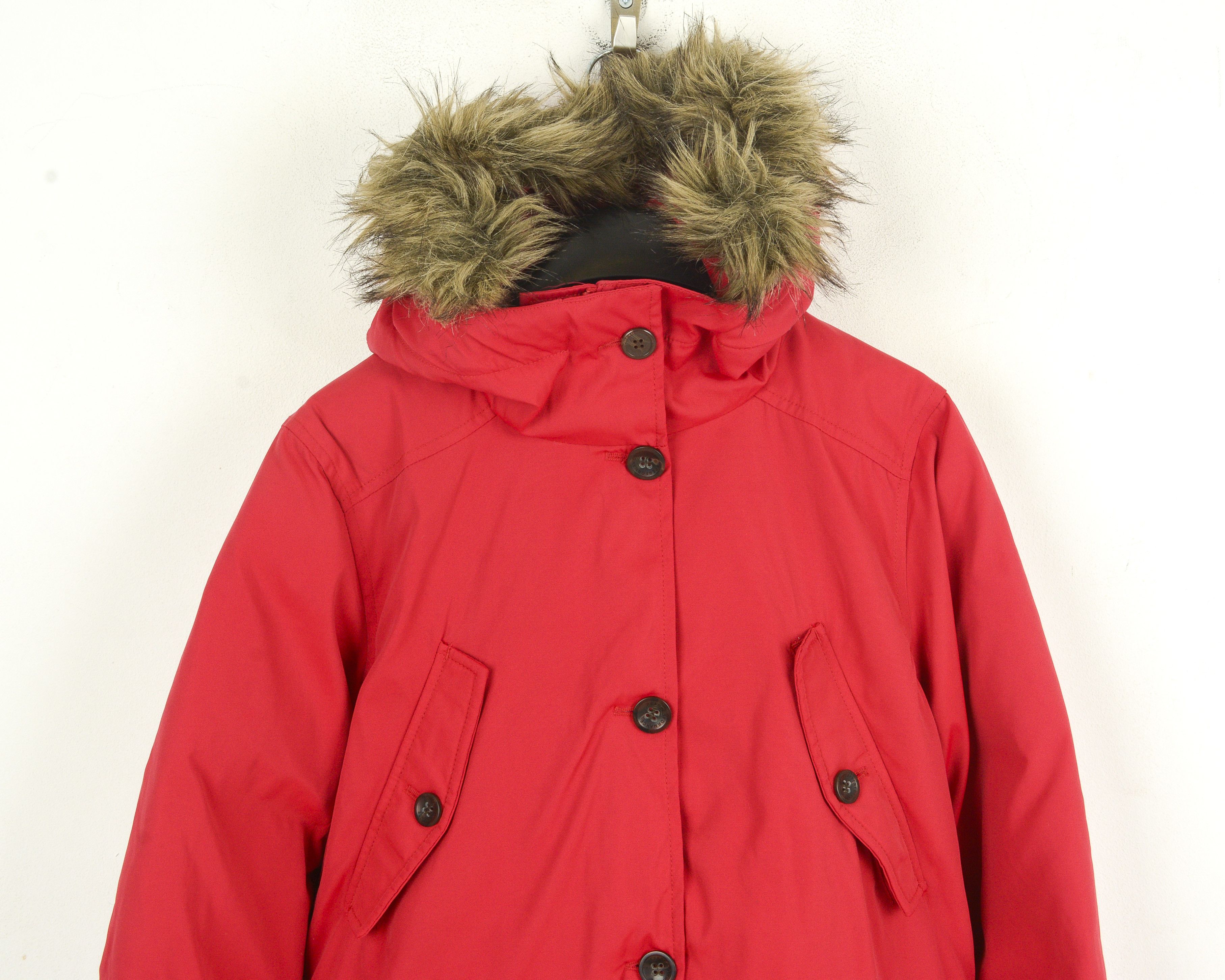 Peak Performance Womens S Down Jacket Coat Padded Warm Red Winter Parka Size S / US 4 / IT 40 - 2 Thumbnail