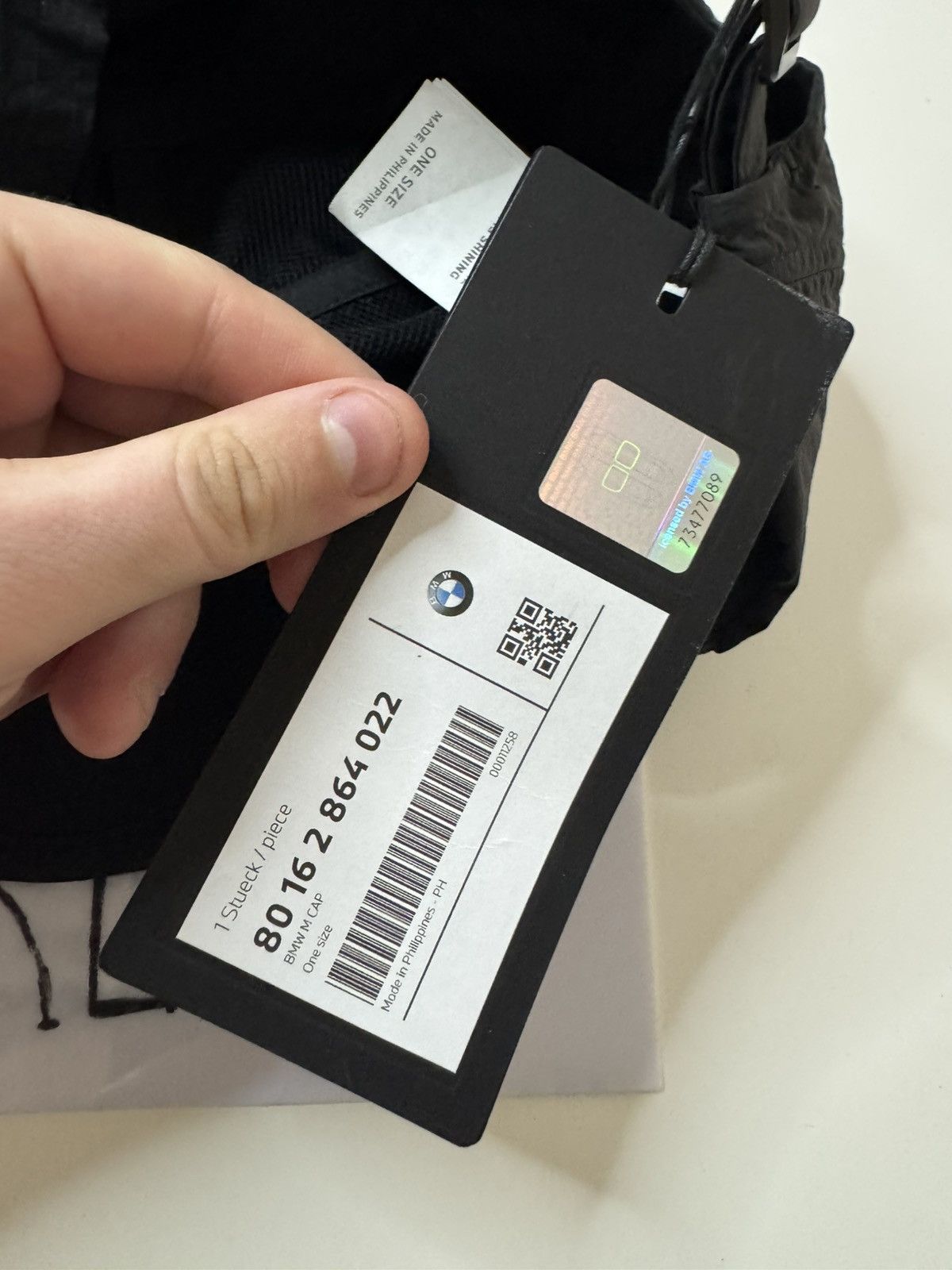 BMW BMW M Cap LIFESTYLE Black Cap Size ONE SIZE - 7 Thumbnail