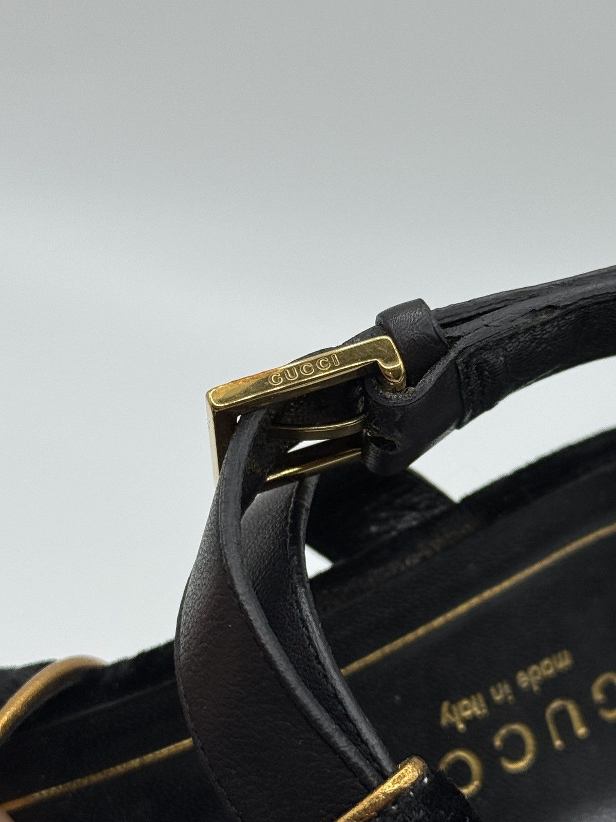 Gucci Vintage Gucci Malika Velvet Gladiator Heels Size US 8 / IT 38 - 5 Thumbnail