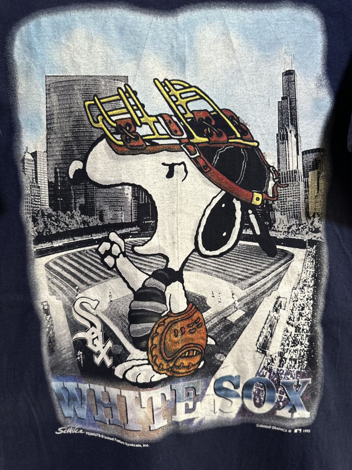 Vintage White Sox X Peanuts Faded Tee