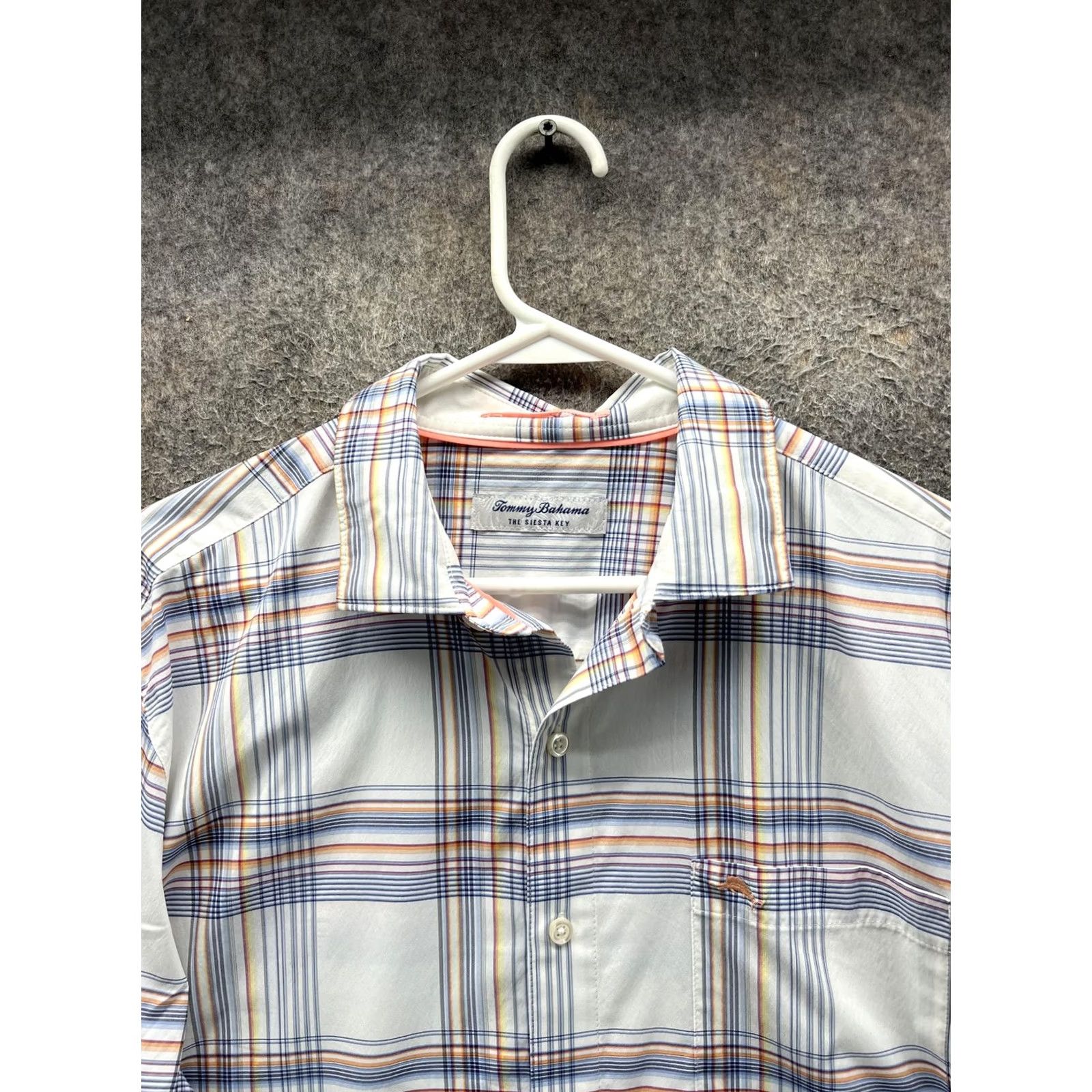 Tommy Bahama Tommy Bahama Shirt Mens M White Plaid Long Sleeve Button Front Casual Woven Size US M / EU 48-50 / 2 - 7 Thumbnail