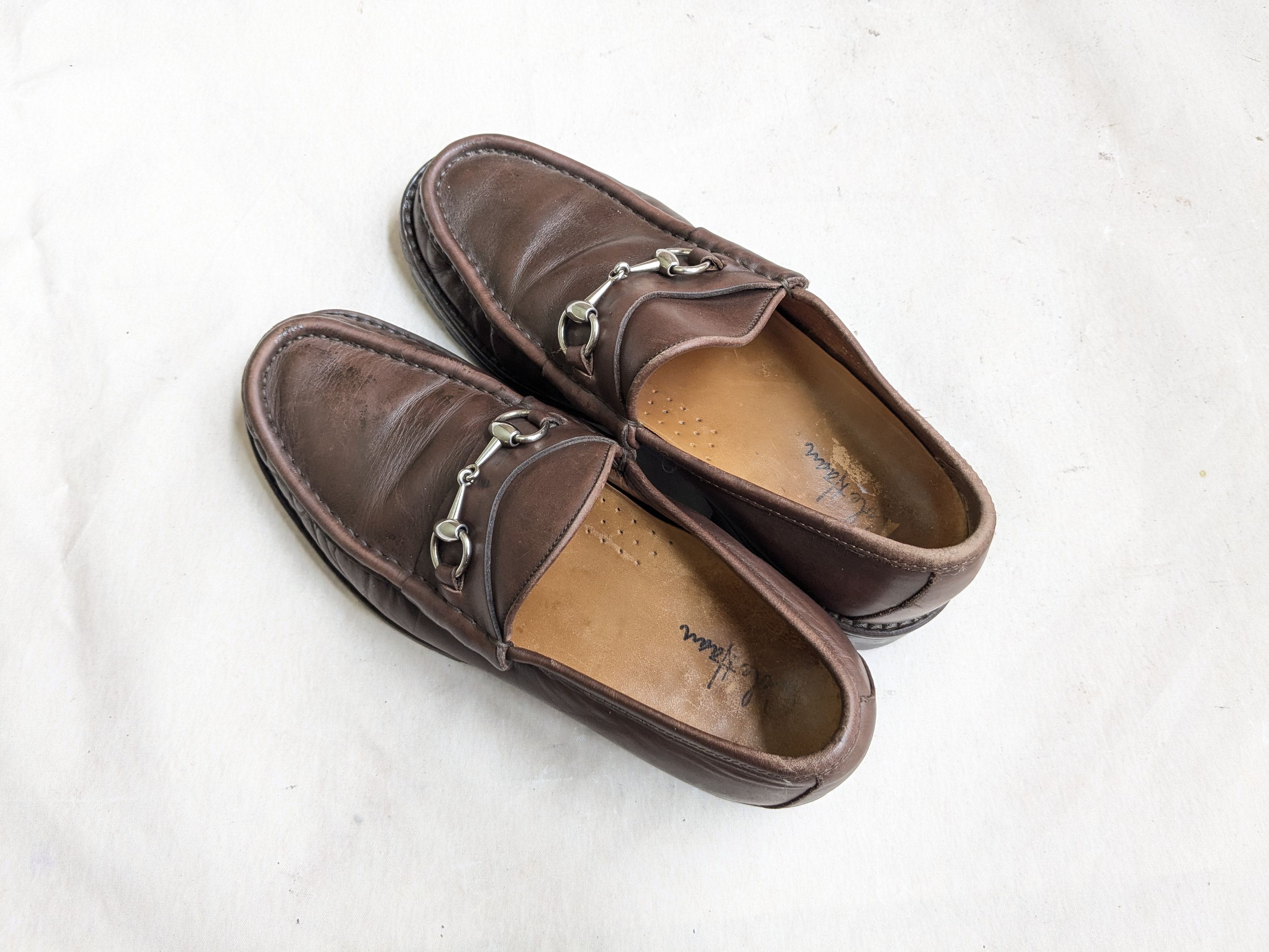 Gucci Gucci Horsebit Loafers Brown Leather 9 D Slip On Size US 9 / EU 42 - 13 Thumbnail