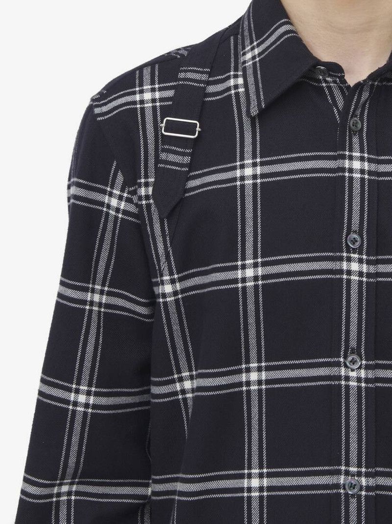 Alexander McQueen o1srvl11e0226 Twin Needle Harness Shirt In Multicolor Size US XL / EU 56 / 4 - 6 Thumbnail