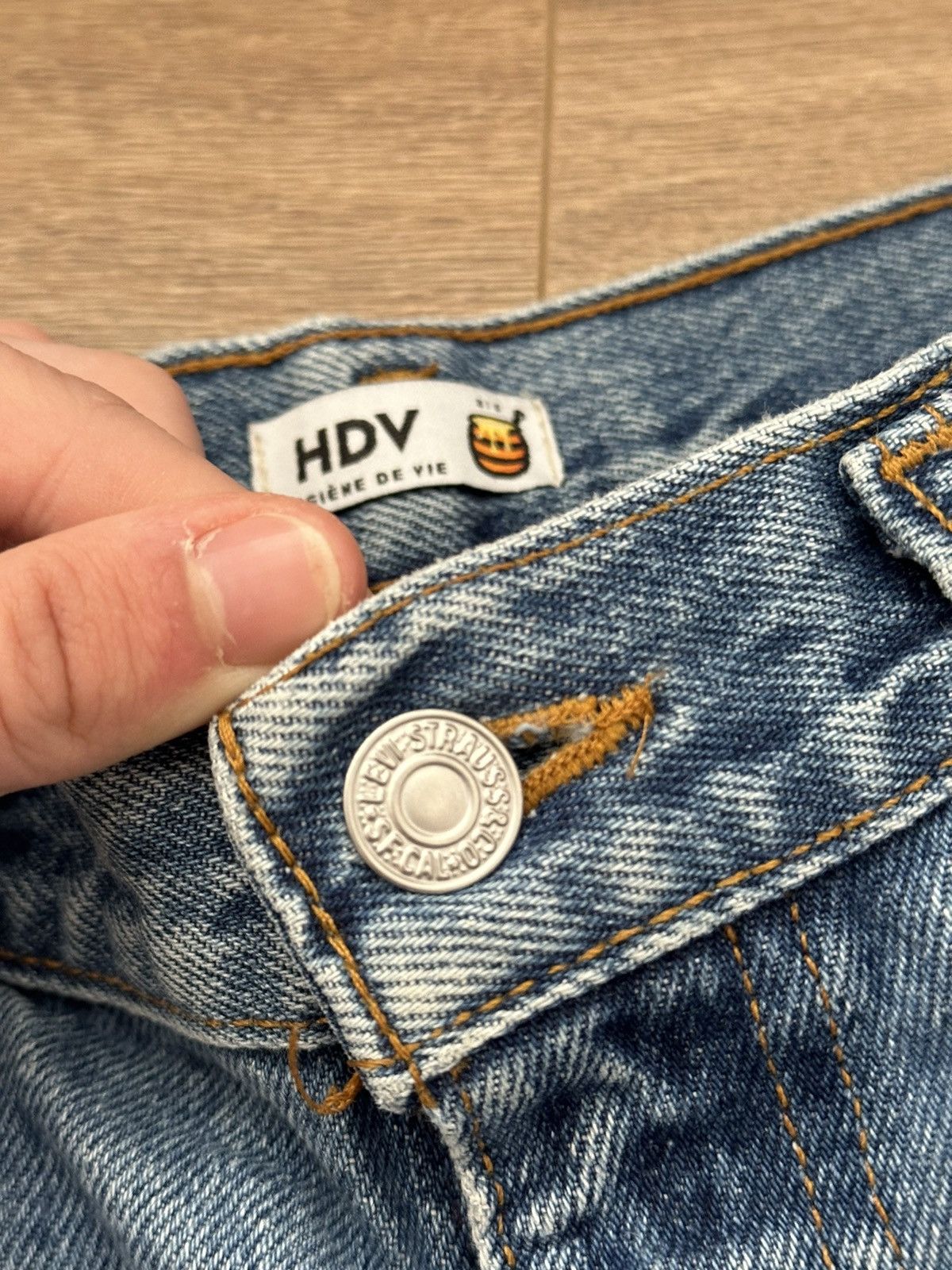 Levi's 🔥VINTAGE 90’S PATCHWORK BAGGY LEVIS JEANS BY HYGIENE DE VIE🔥 Size US 32 / EU 48 - 9 Thumbnail