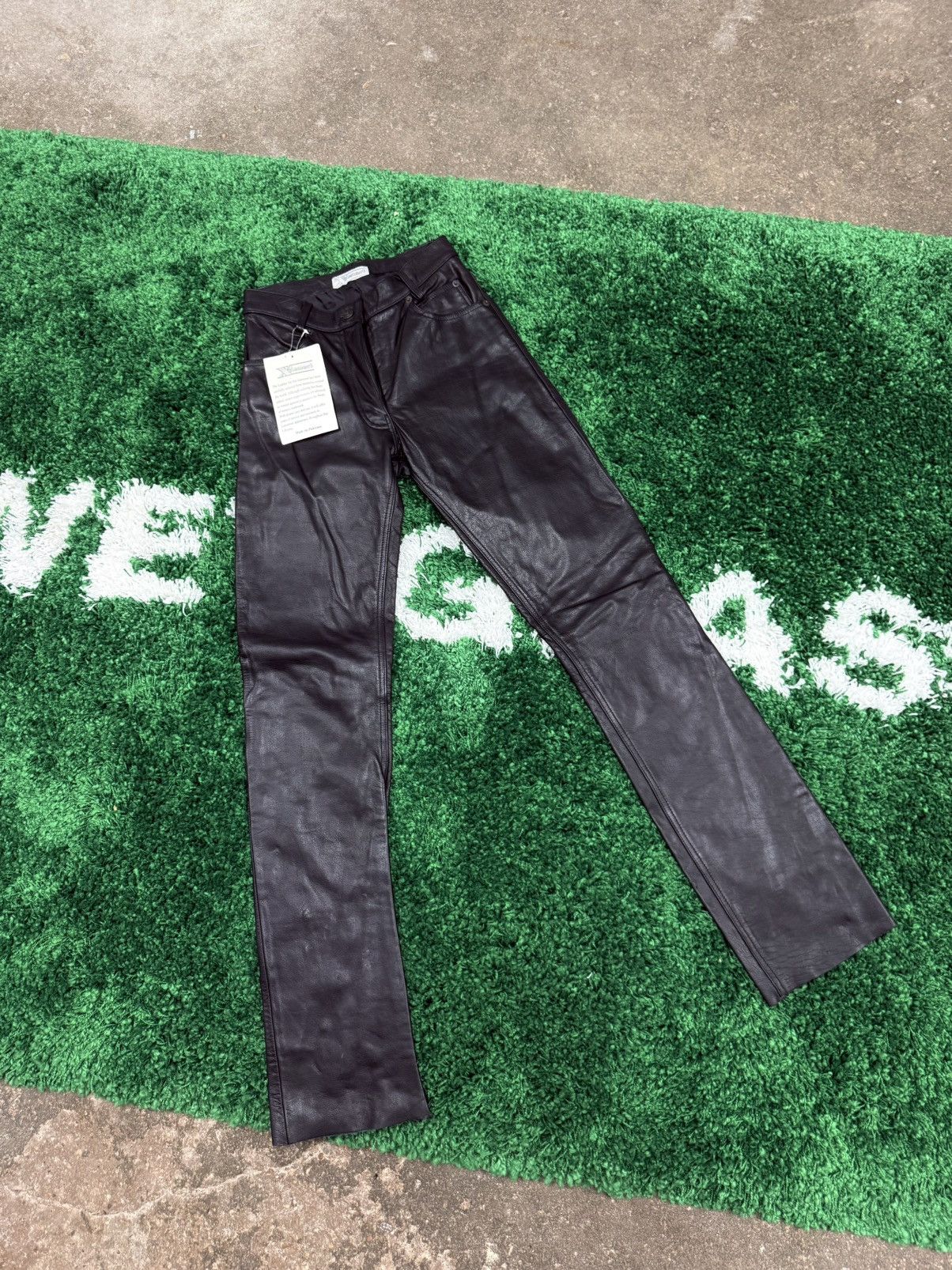 AMAZING Vintage Leather Pants Sz. 6 Biker Jean