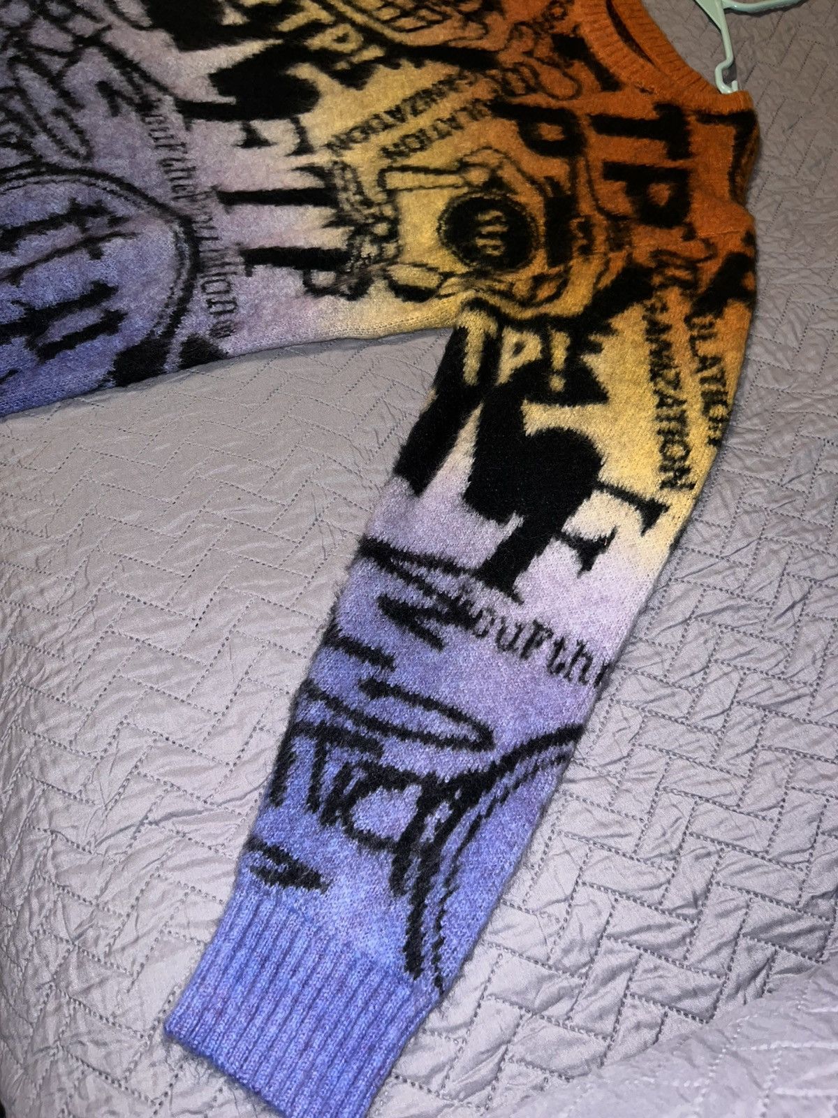 Fuck The Population FTP Archive Mohair sweater - Orange Size US M / EU 48-50 / 2 - 7 Thumbnail
