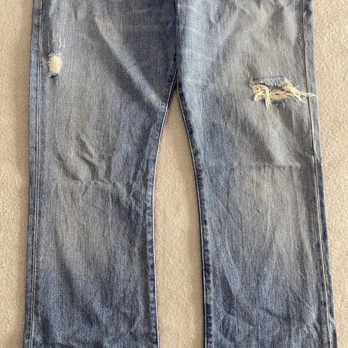 If Six Was Nine × Japanese Brand Polo Ralph Lauren Flared Distressed Denim w34 Size US 34 / EU 50 - 3 Thumbnail