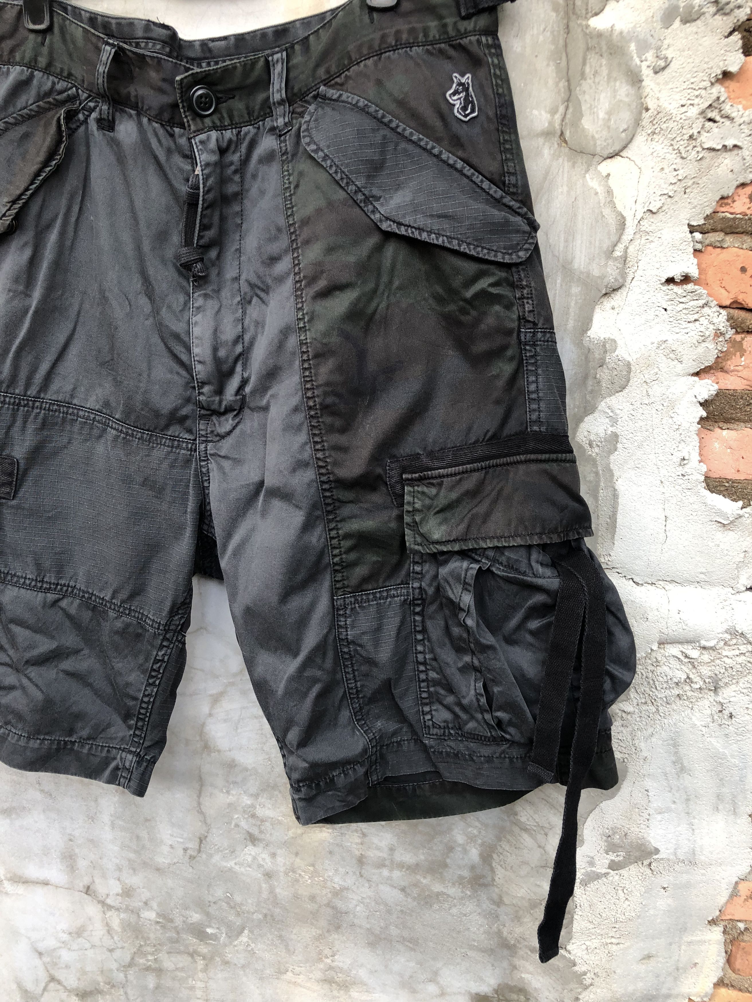 Japanese Brand × izzue Izzue IX-X04 Army patchwork cargo short pants Size US 36 / EU 52 - 4 Thumbnail