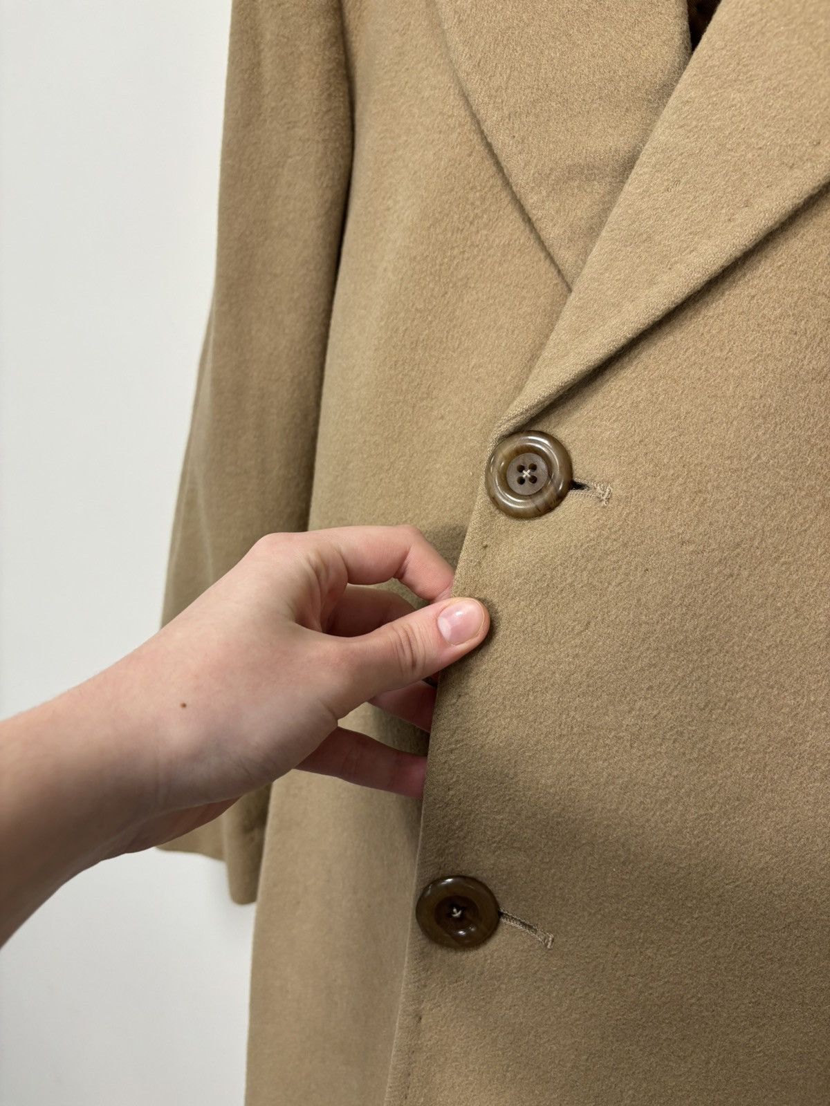 Crombie Vintage Crombie Scotland Men’s Bespoke Wool Cashmere Coat Size US M / EU 48-50 / 2 - 8 Thumbnail