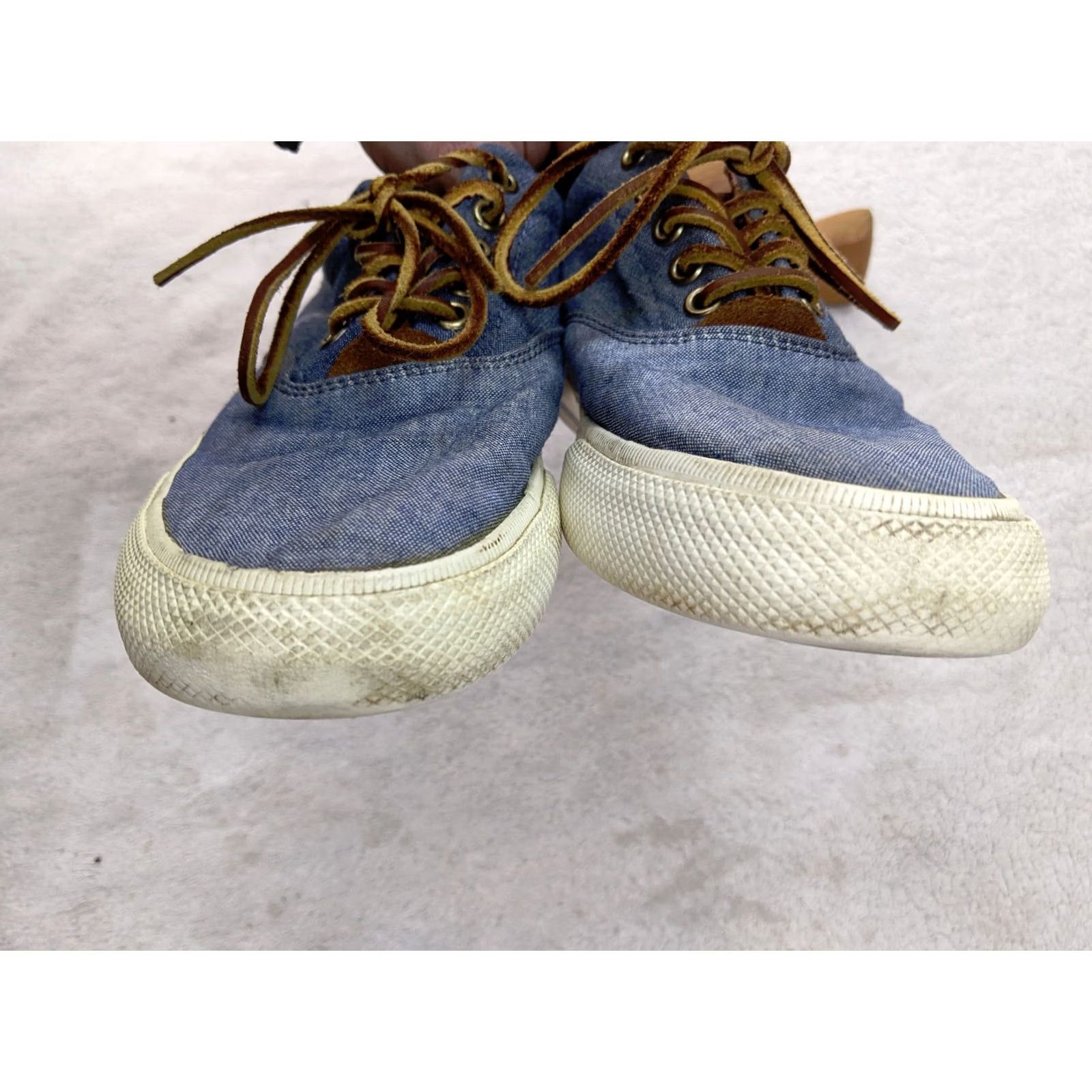 Ralph Lauren Polo Ralph Lauren Shoes Mens 8 D Vaughn Saddle Sneakers Blue Fabric Heritage 11501 Ralph Lauren Mens Shoes Size US M / EU 48-50 / 2 - 4 Thumbnail