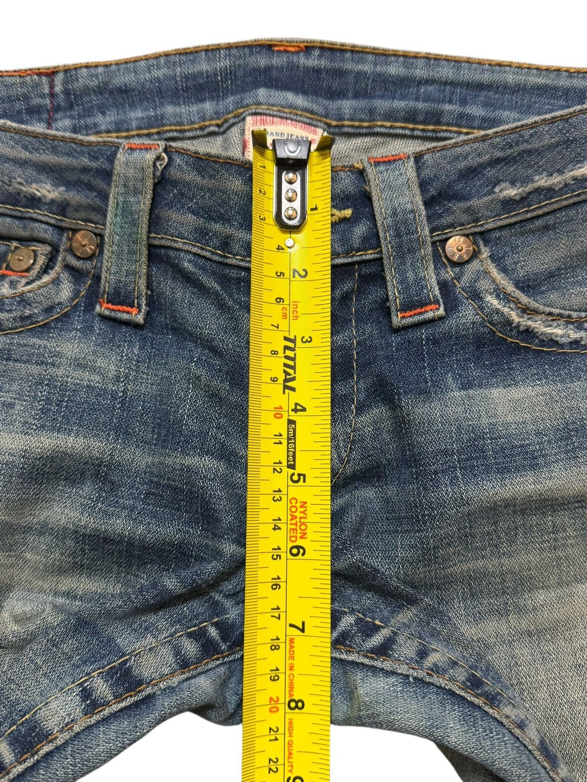 True Religion Vintage Usa 90s True Religion Mud Wash Faded Wide Leg Flared Size US 30 / EU 46 - 14 Thumbnail
