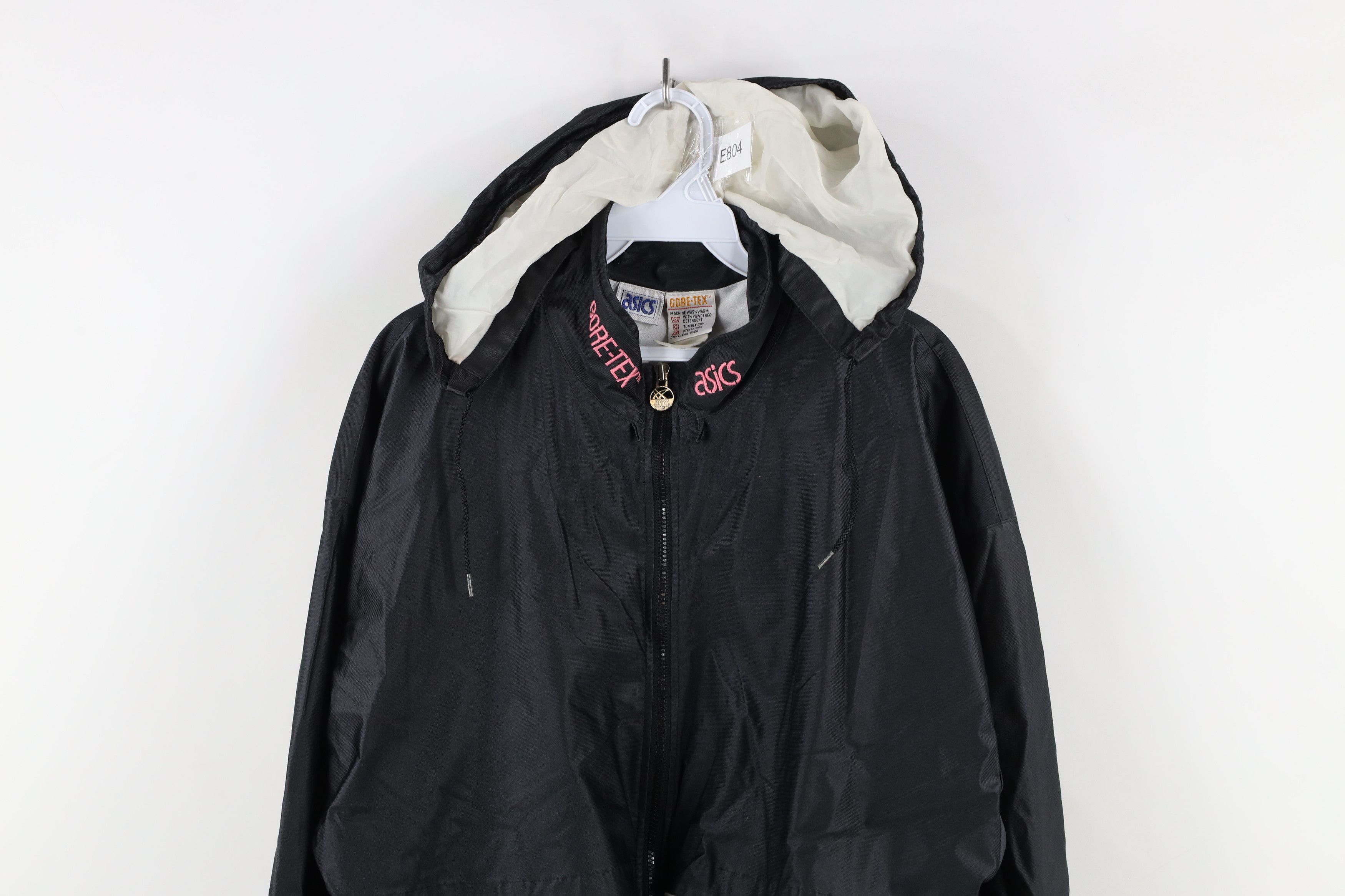 Asics × Vintage Vintage 90s Asics Goretex SpellOut Waterproof Hooded Jacket Size US L / EU 52-54 / 3 - 2 Thumbnail