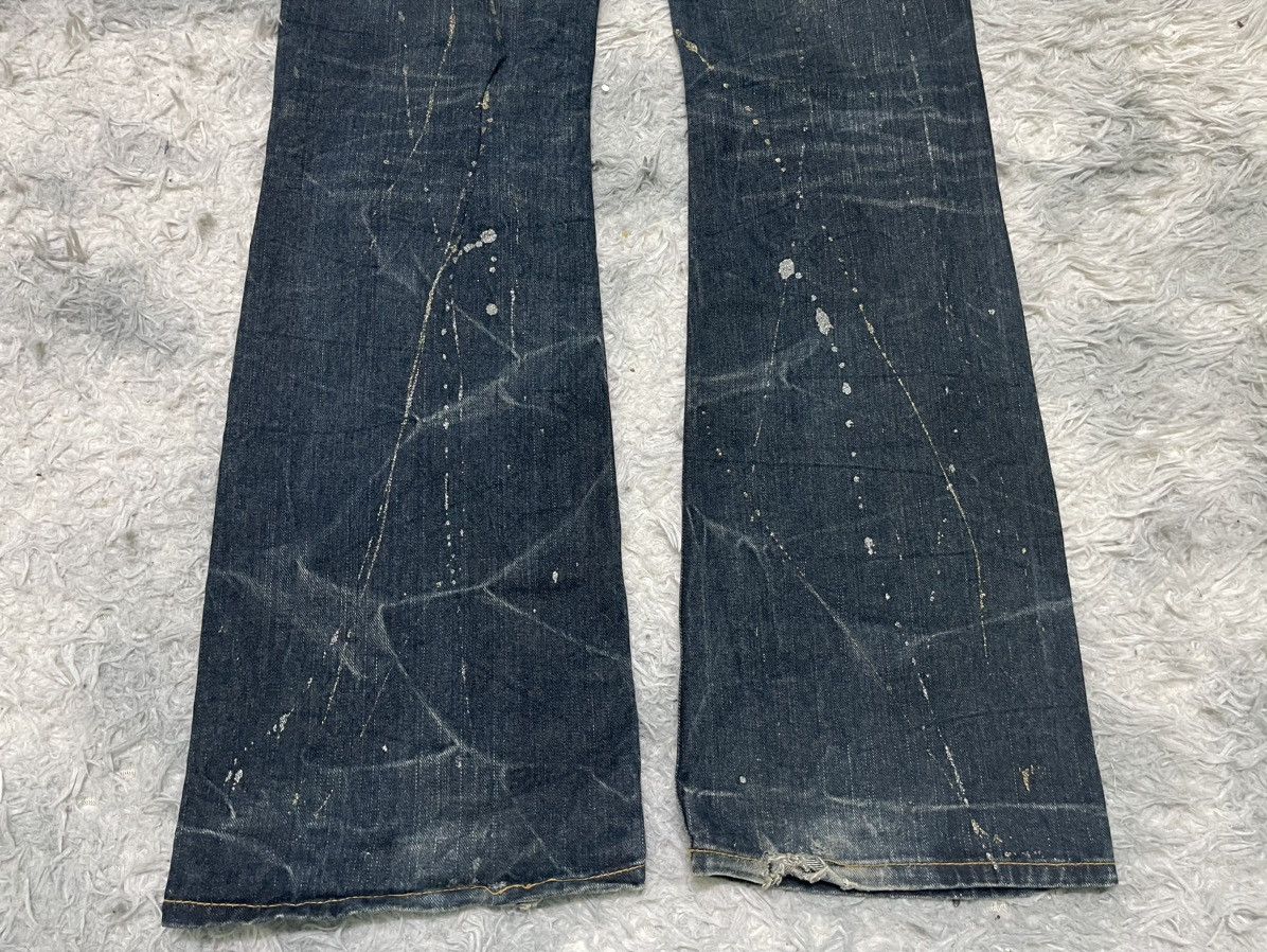 20471120 2000s JAPANESE-BRAND FLARE EMBROIDERED SKULL JEANS Size US 33 - 15 Thumbnail