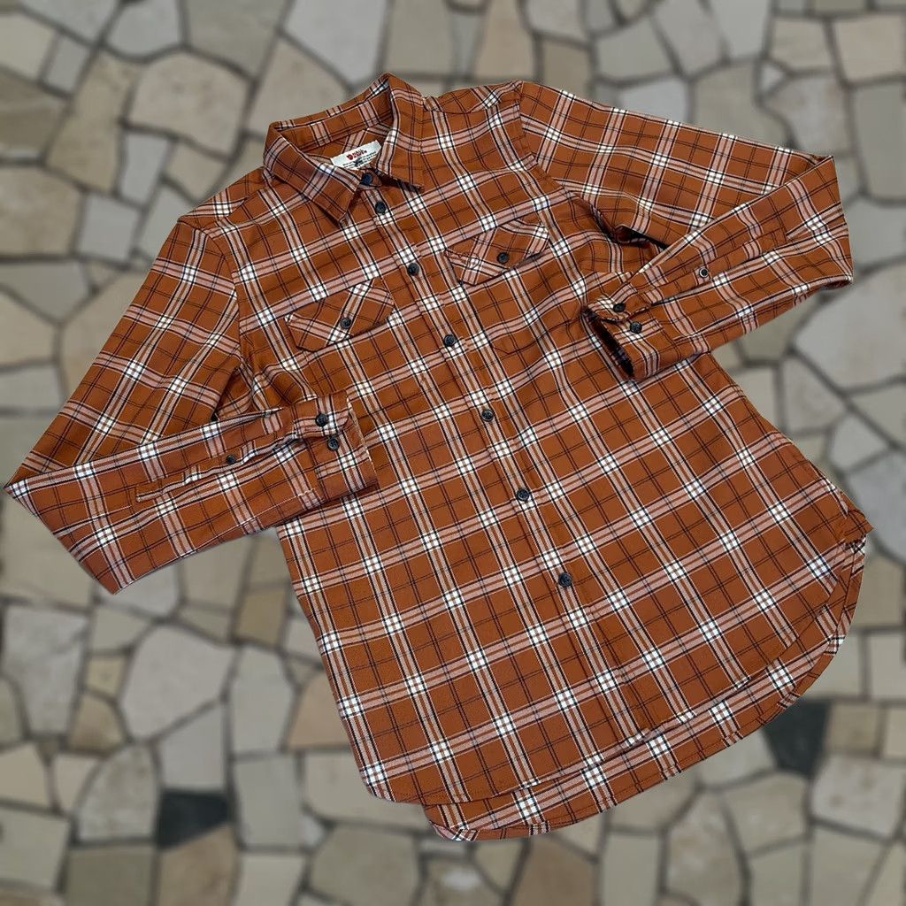 Vintage VINTAGE Fjall Raven Fjallglim Stretch Button Up Shirt In Plaid Long Sleeve Women's Small Size S / US 4 / IT 40 - 1 Thumbnail