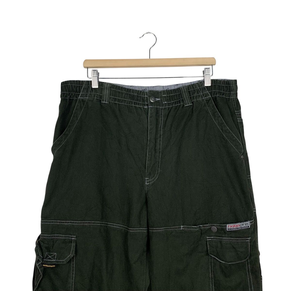 Hobo HOBO DNM Dark Green Cargo Pants W36 #1923-C84 Size US 36 / EU 52 - 2 Thumbnail