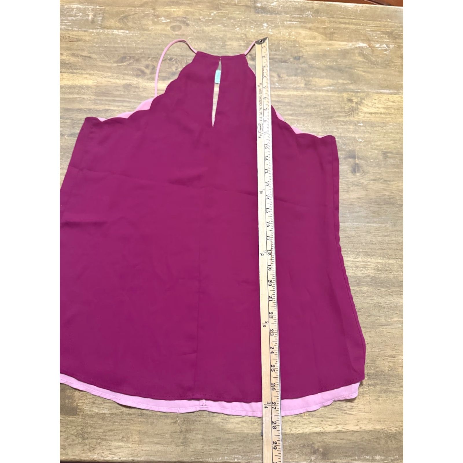 Express Express Tank Top Women's Size Medium Red Scalloped Sleeveless Tank Size M / US 6-8 / IT 42-44 - 4 Thumbnail