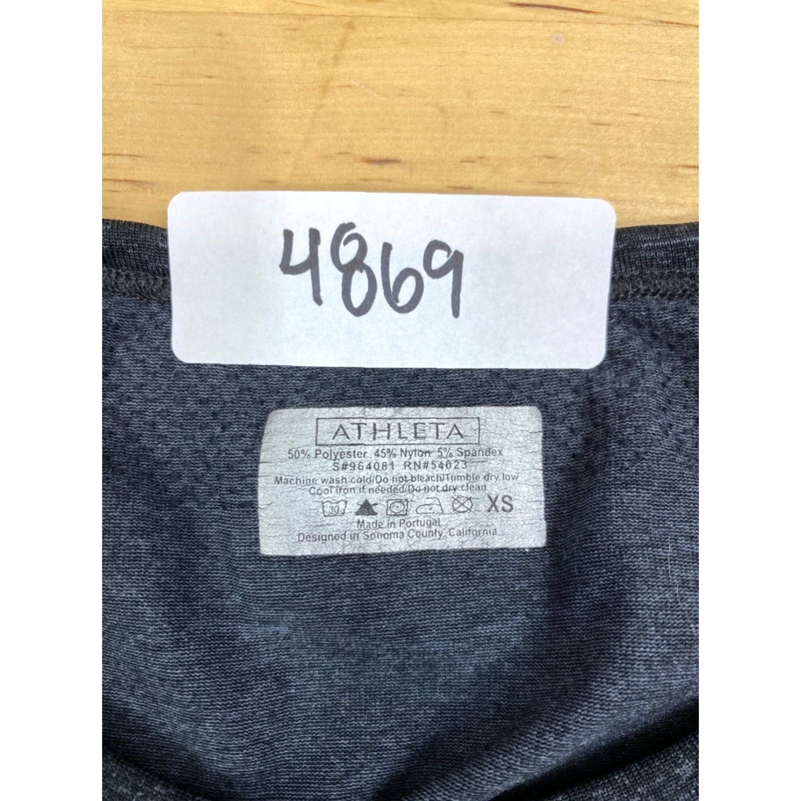 Athleta Athleta Womens Activewear Top Ruched XS Gray Short Sleeve T-Shirt Pullover Breathable Lightweight Stretch Size XS / US 0-2 / IT 36-38 - 3 Thumbnail
