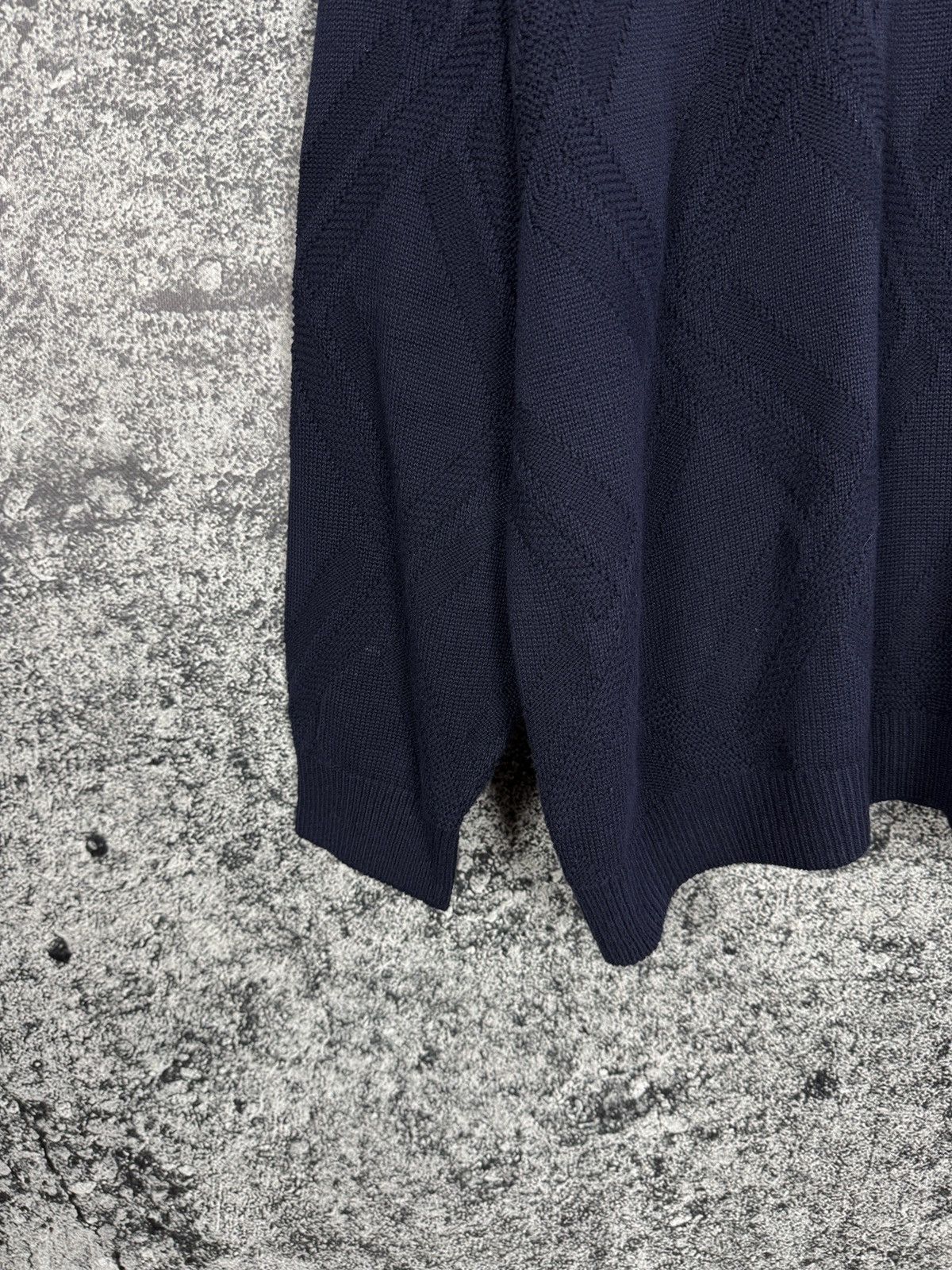 Lacoste Lacoste Vintage V-Neck Knit Sweater Pullover Blue Size 7 Size US XL / EU 56 / 4 - 4 Thumbnail