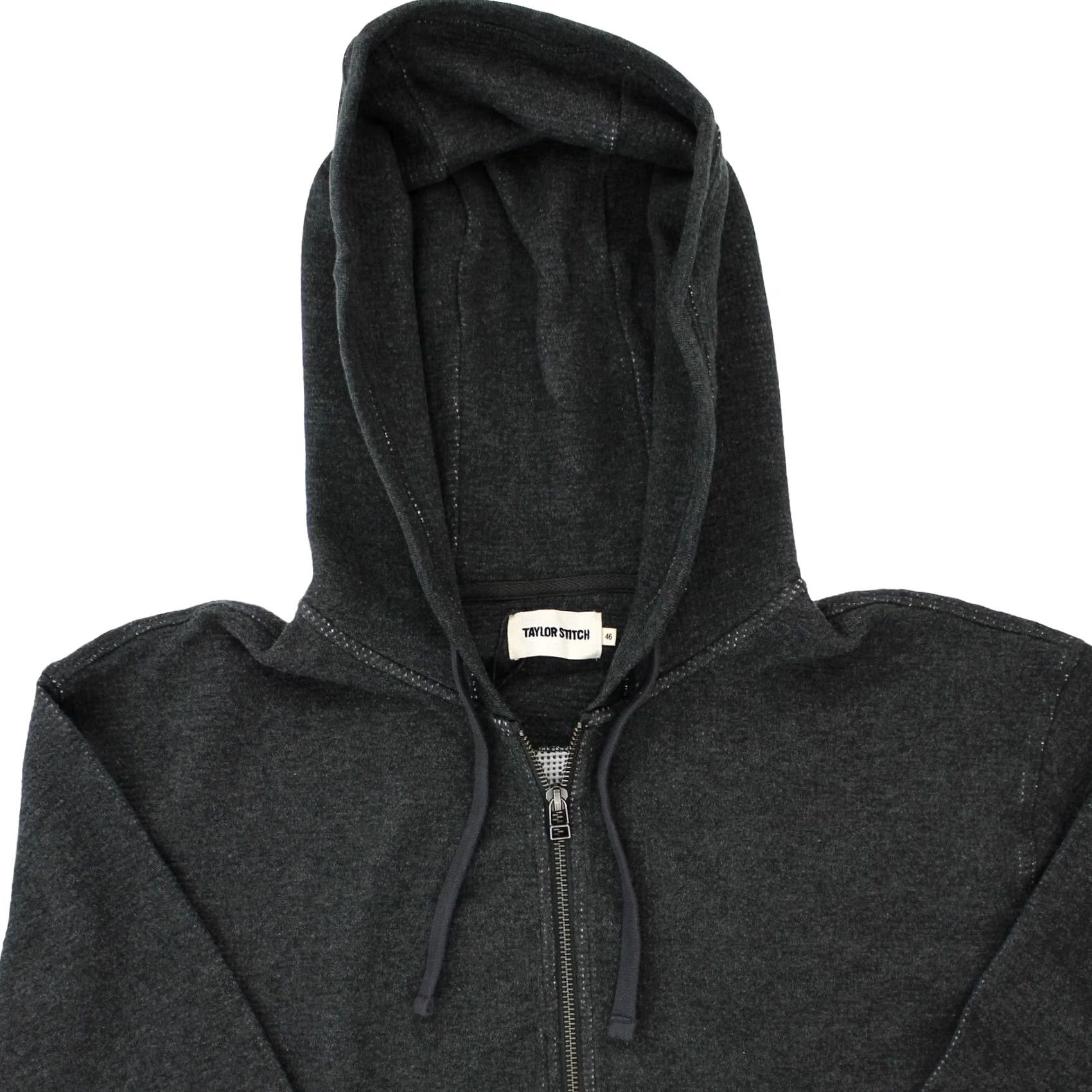 Taylor Stitch Taylor Stitch The Weekend Hoodie Mens Shirt 2XL Dark Grey Knit Organic Cotton Full Zip Hooded Breathable Size US XXL / EU 58 / 5 - 5 Thumbnail