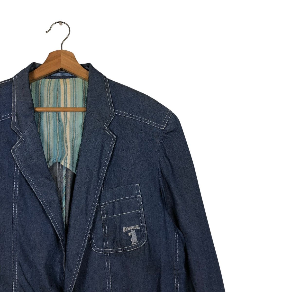 Japanese Brand 🔥VINTAGE DENIM CHORE WORKER JACKET MONTEREY& CARMEL KAPITAL Size US L / EU 52-54 / 3 - 8 Thumbnail