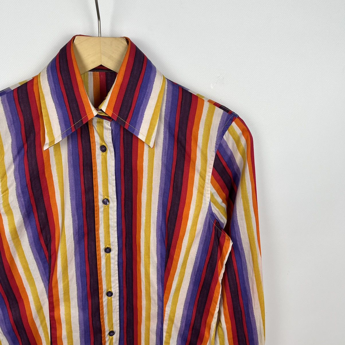 Etro Ladies Etro Milano stripped long sleeve button up Shirt Size XS / US 0-2 / IT 36-38 - 2 Thumbnail