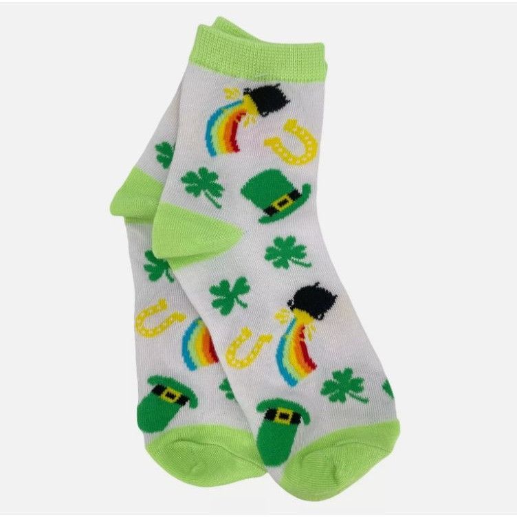 Other St. Patricks Day Themed Socks With Shamrock Leprechaun Hat & Size ONE SIZE - 1 Thumbnail