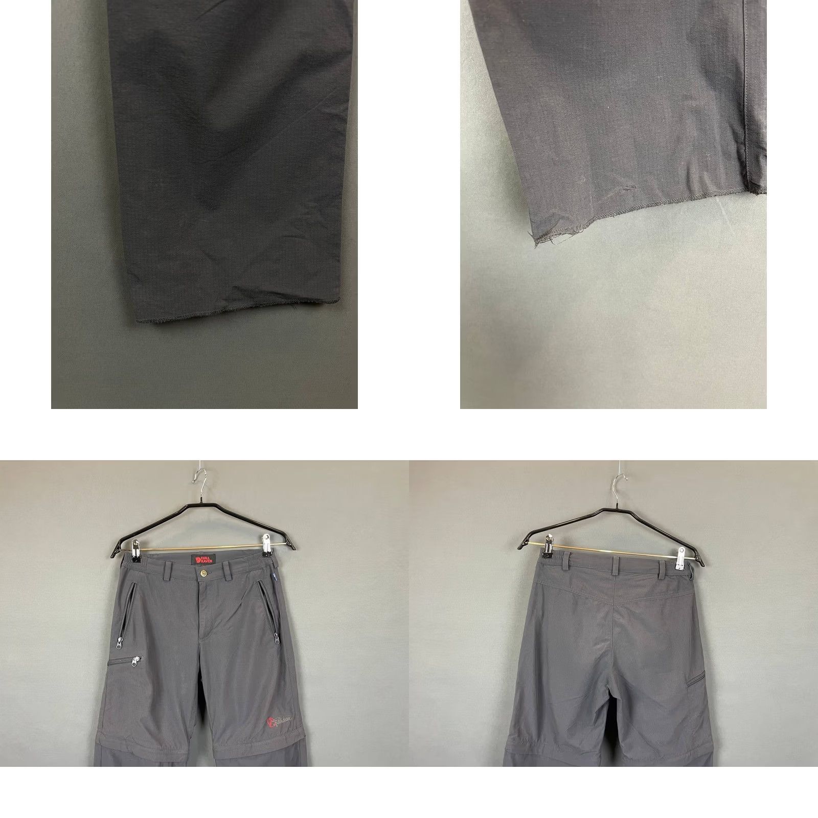 Vintage Fjällräven Men Track Pants Size 36 Gray Nylon Belt Loop Outdoor Trouser Pants Regular Gray 90s Modern Men Adjustable Waist Pocket Mens Size US 36 / EU 52 - 10 Thumbnail