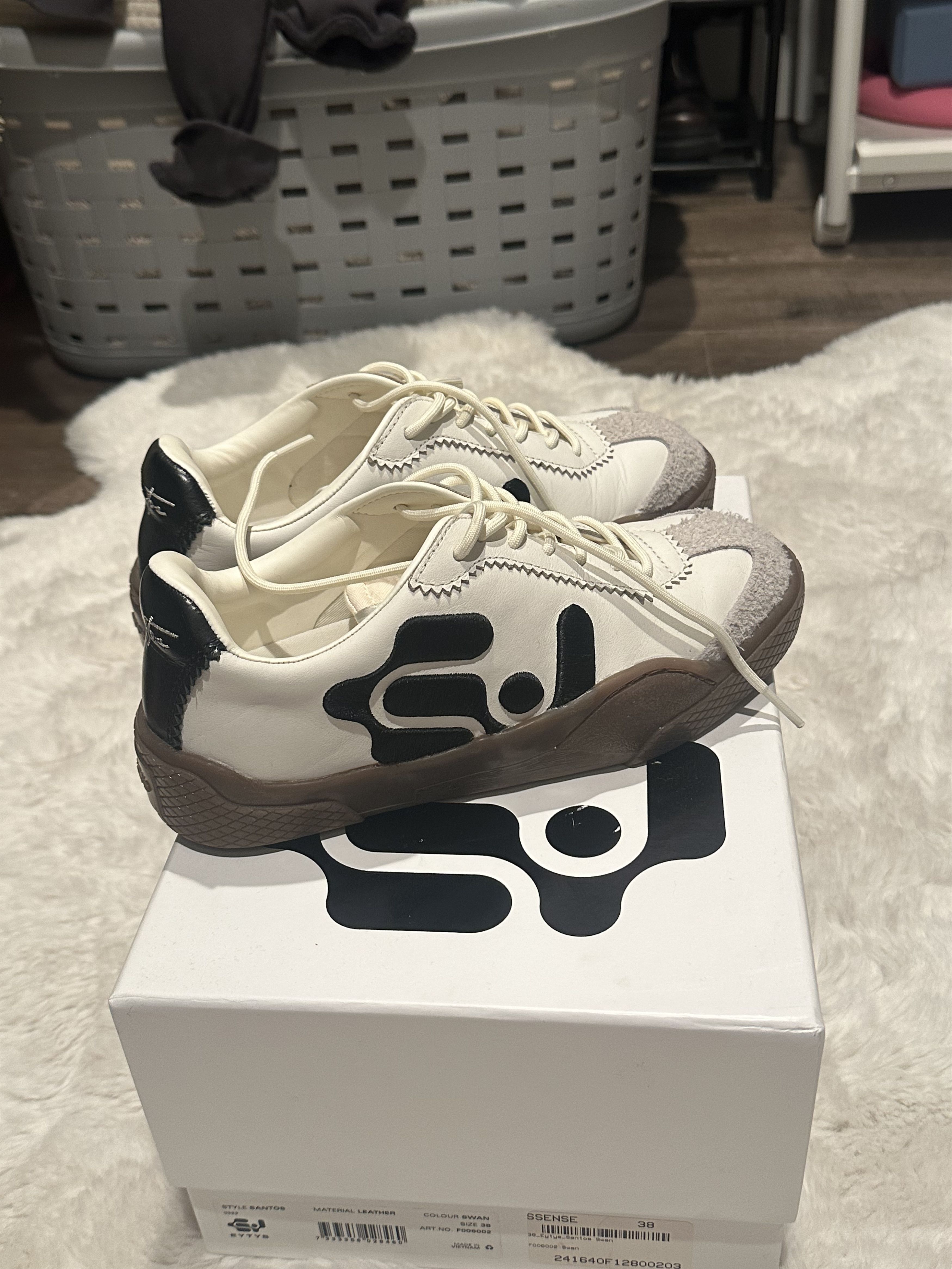 Eytys Eytys White Santos Sneakers Size US 7.5 / IT 37.5 - 1 Thumbnail