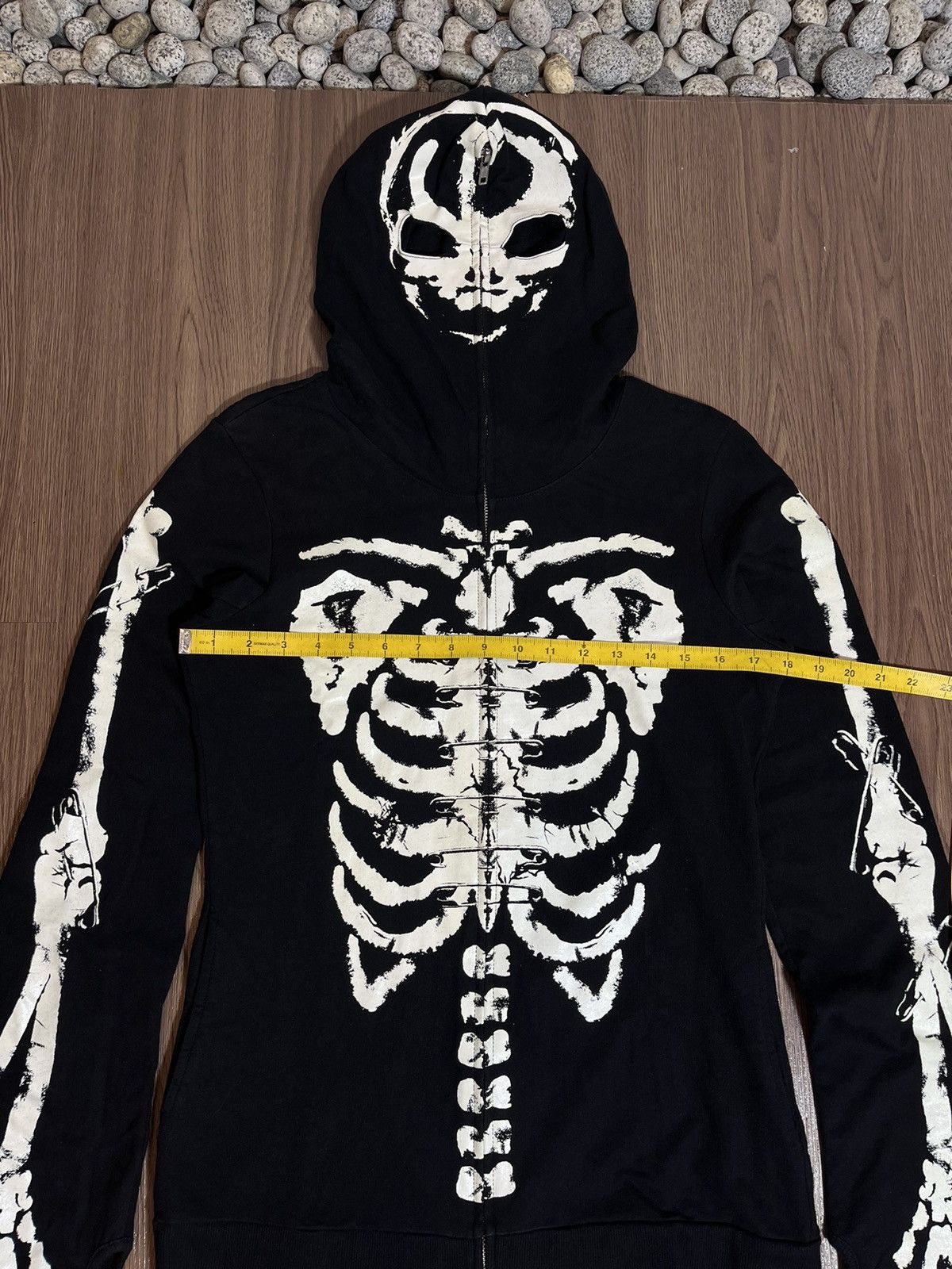 2000's Y2K Rude (Hot Topic) Skeleton Zip hoodie