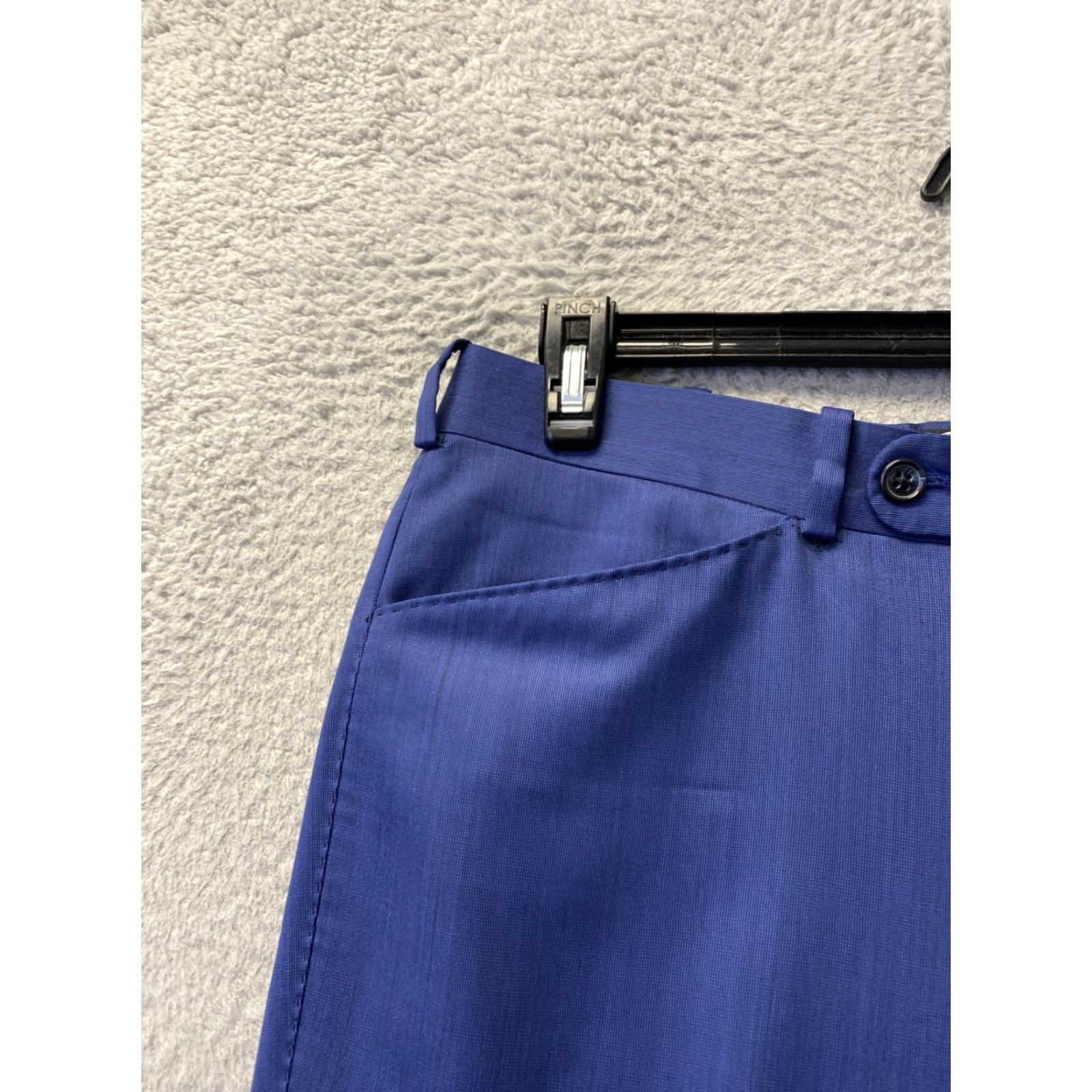 Vintage Tom James Executive Collection Dress Pants Mens 36x30 Navy Wool USA /0390 Size US 36 / EU 52 - 4 Thumbnail