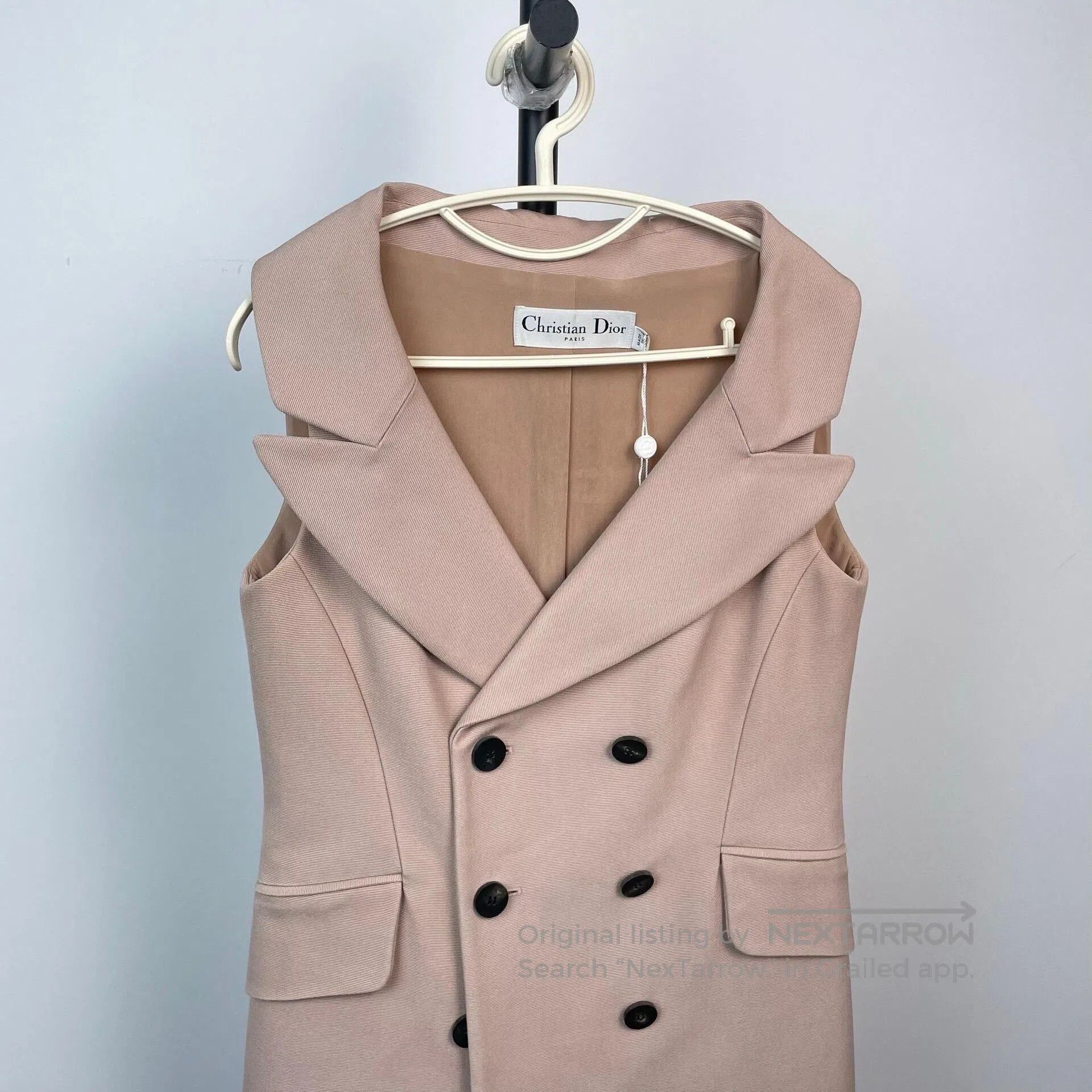 Dior Dior Rose Pink Lapel Sleeveless Vest Dress. Size S / US 4 / IT 40 - 3 Thumbnail